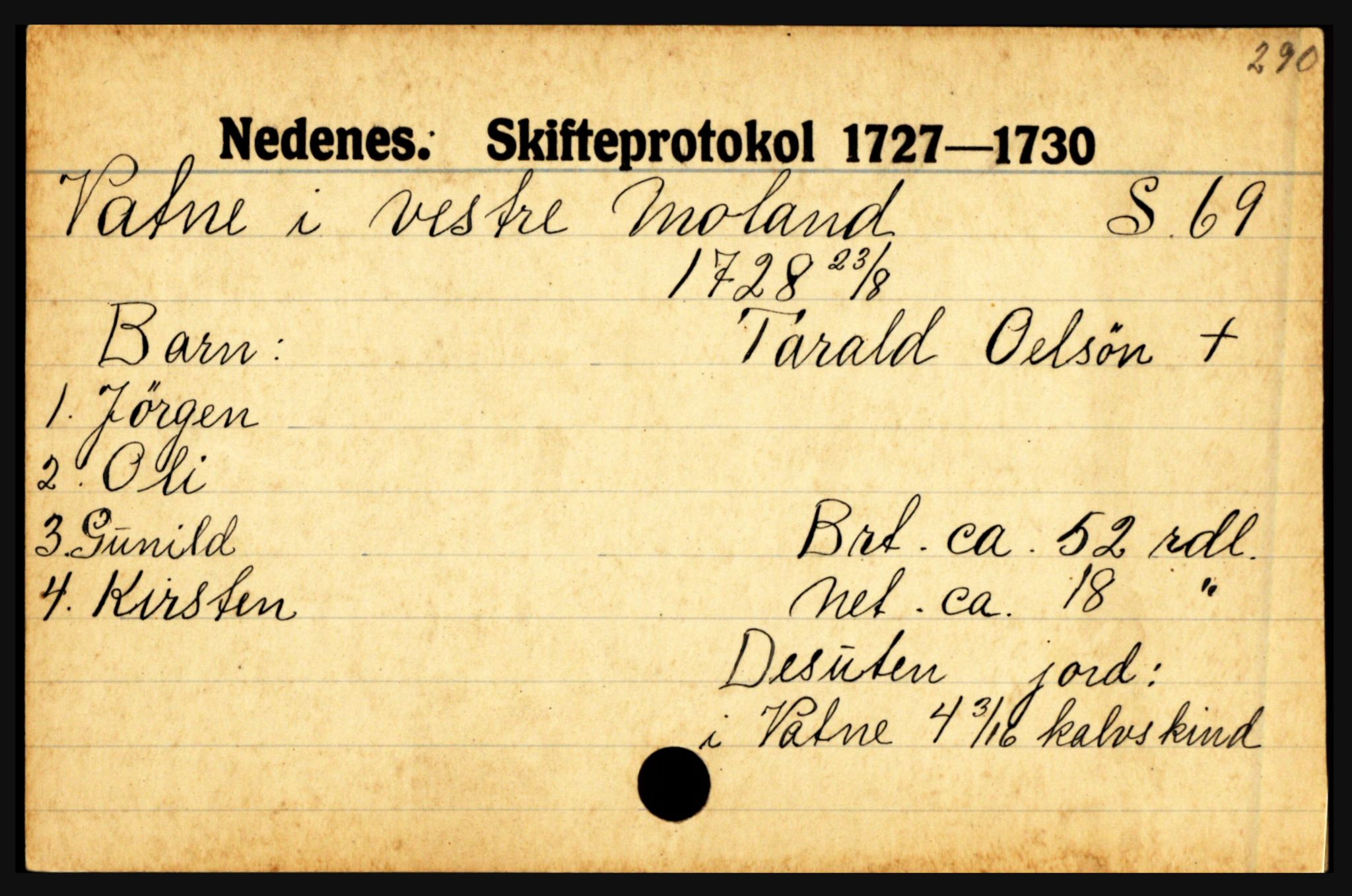 Nedenes sorenskriveri før 1824, AV/SAK-1221-0007/H, s. 32603