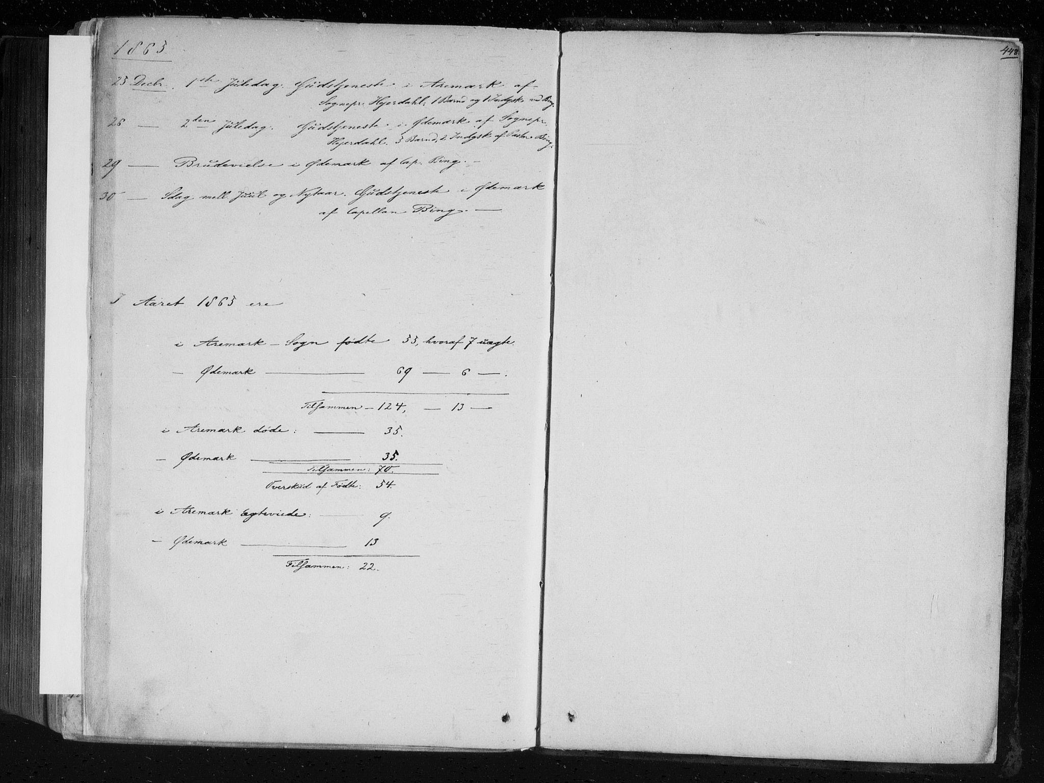 Aremark prestekontor Kirkebøker, SAO/A-10899/F/Fc/L0003: Ministerialbok nr. III 3, 1850-1865, s. 448