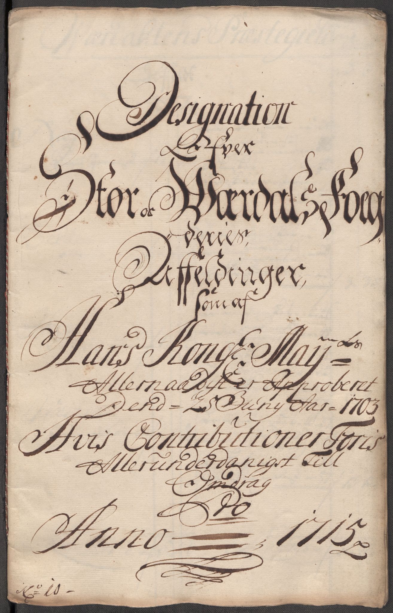 Rentekammeret inntil 1814, Reviderte regnskaper, Fogderegnskap, RA/EA-4092/R62/L4205: Fogderegnskap Stjørdal og Verdal, 1715, s. 281