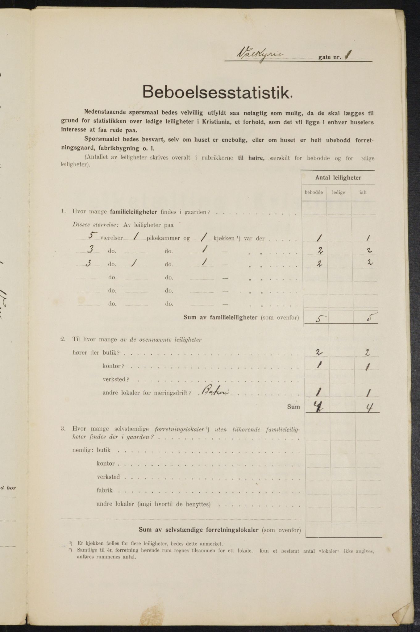 OBA, Kommunal folketelling 1.2.1914 for Kristiania, 1914, s. 122667