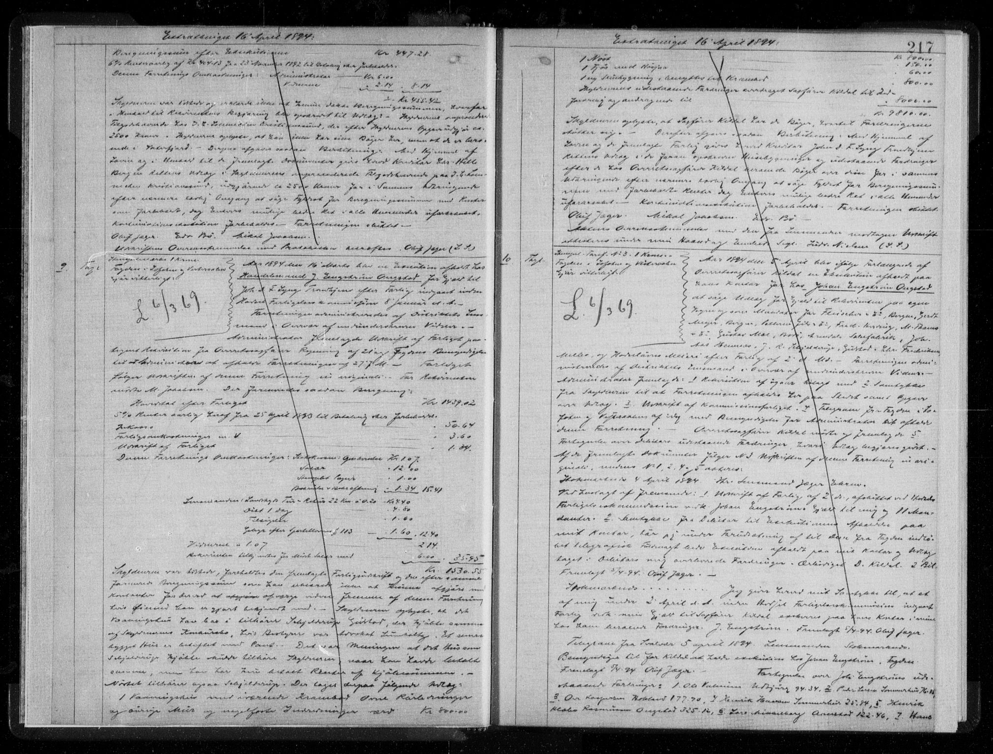 Vesterålen sorenskriveri, SAT/A-4180/1/2/2Ca/L0023: Pantebok nr. R-II, 1894-1895, s. 217