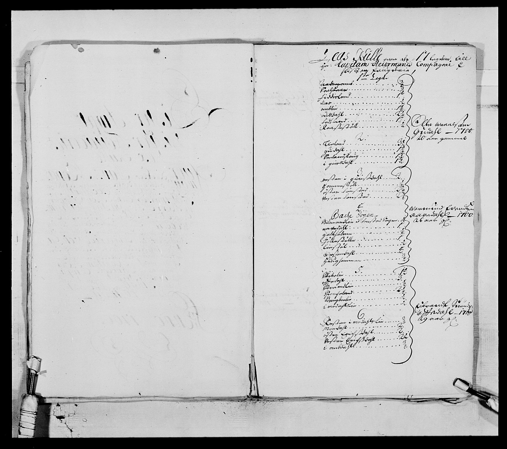 Kommanderende general (KG I) med Det norske krigsdirektorium, AV/RA-EA-5419/E/Ea/L0521: Vesterlenske regiment, 1662-1700, s. 434