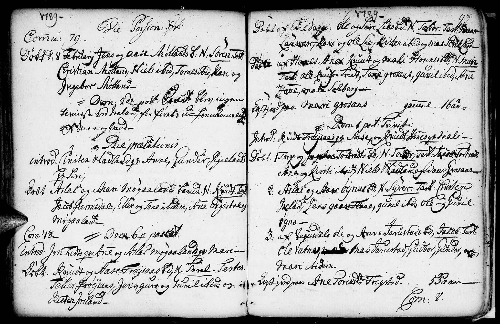 Evje sokneprestkontor, AV/SAK-1111-0008/F/Fa/Fac/L0002: Ministerialbok nr. A 2, 1765-1816, s. 93