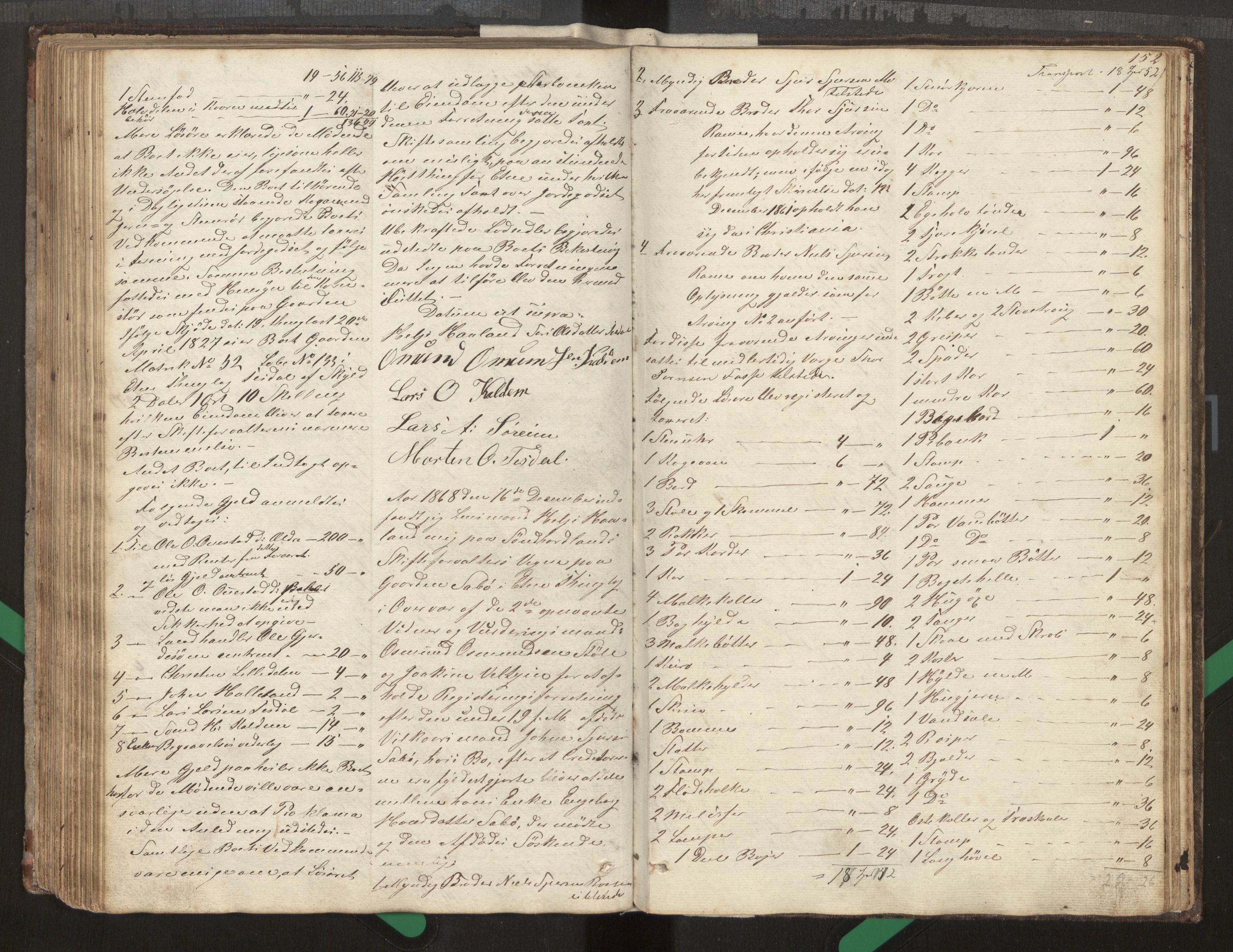 Lensmannen i Etne, AV/SAB-A-31601/0006/L0012: Registreringsprotokoll, 1846-1873, s. 151b-152a