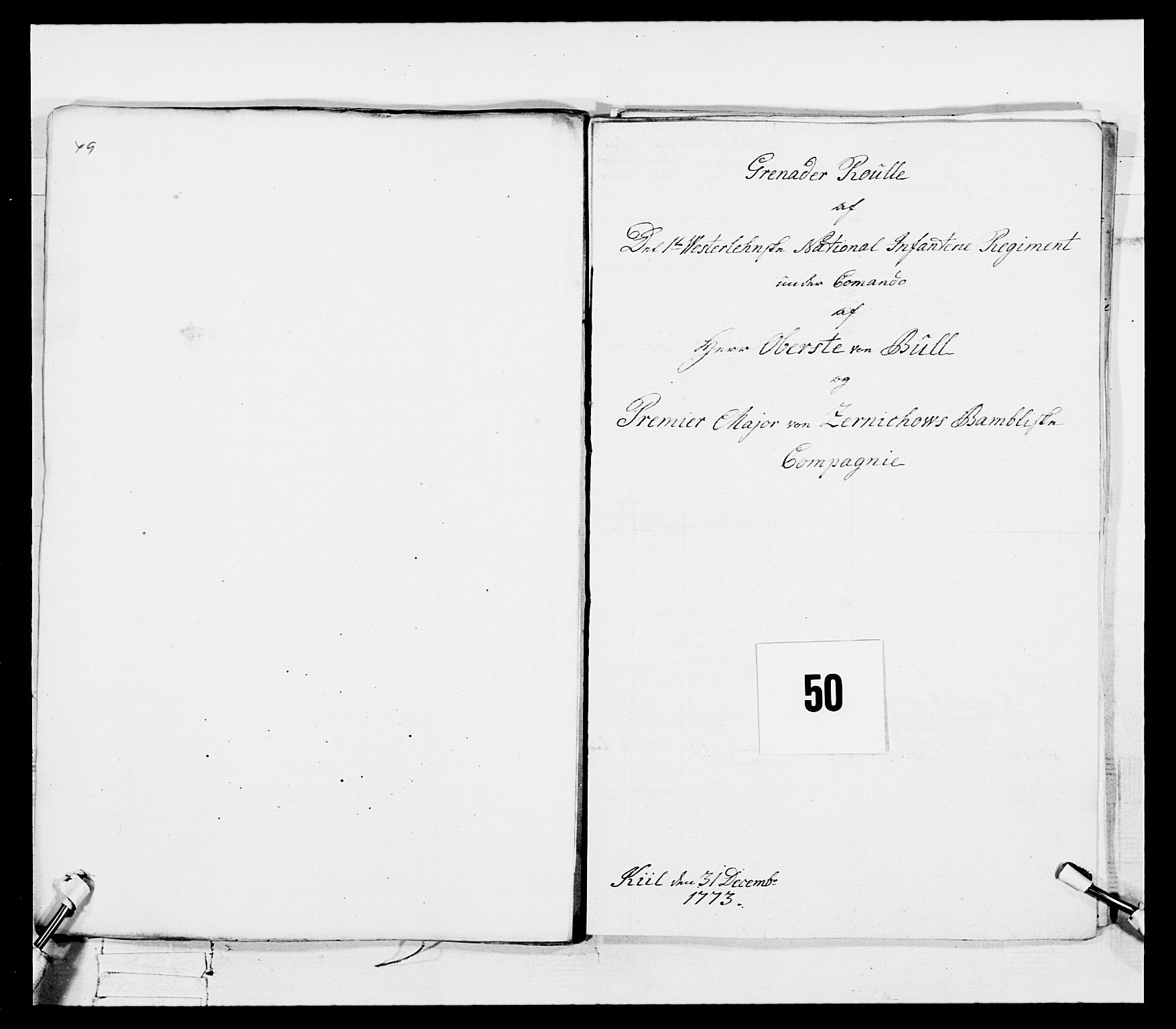 Generalitets- og kommissariatskollegiet, Det kongelige norske kommissariatskollegium, RA/EA-5420/E/Eh/L0101: 1. Vesterlenske nasjonale infanteriregiment, 1766-1777, s. 339