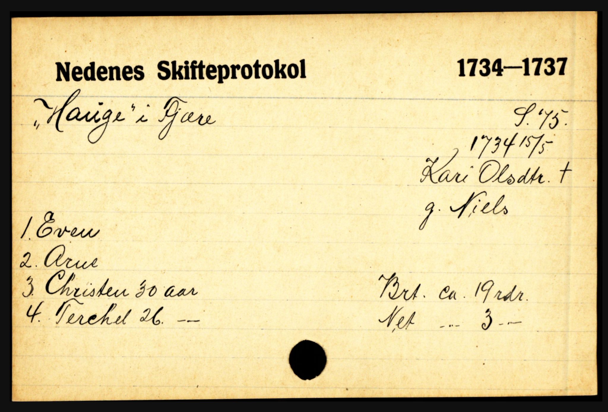 Nedenes sorenskriveri før 1824, AV/SAK-1221-0007/H, s. 11065