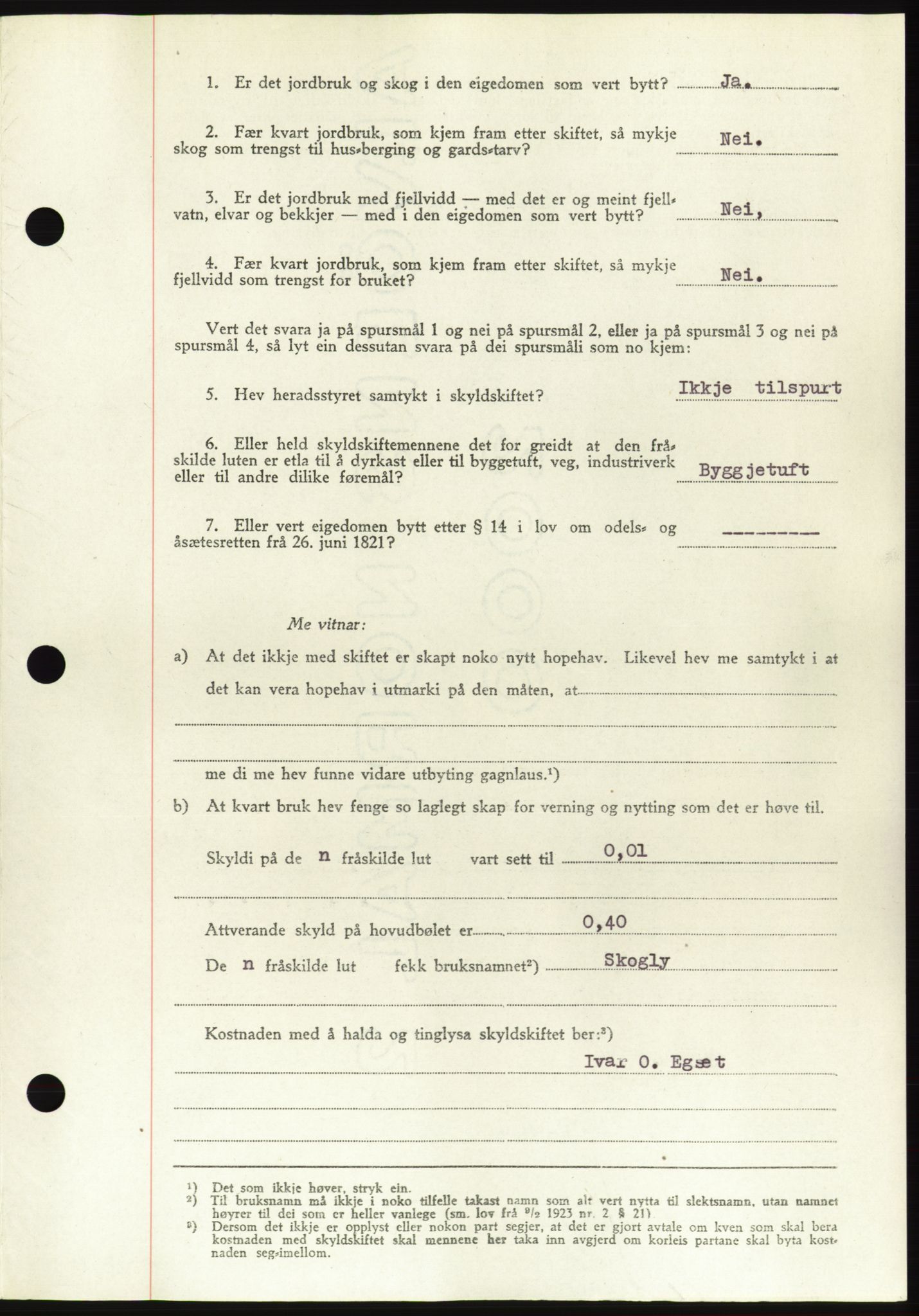 Søre Sunnmøre sorenskriveri, AV/SAT-A-4122/1/2/2C/L0082: Pantebok nr. 8A, 1948-1948, Dagboknr: 454/1948