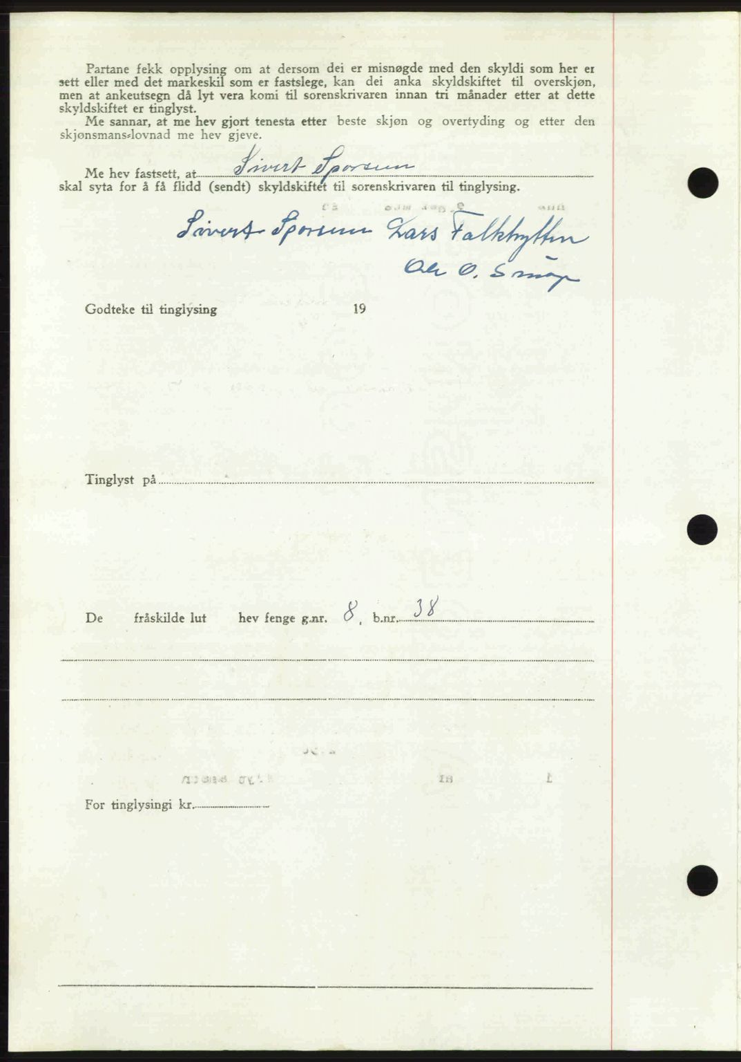 Romsdal sorenskriveri, AV/SAT-A-4149/1/2/2C: Pantebok nr. A31, 1949-1949, Dagboknr: 3291/1949