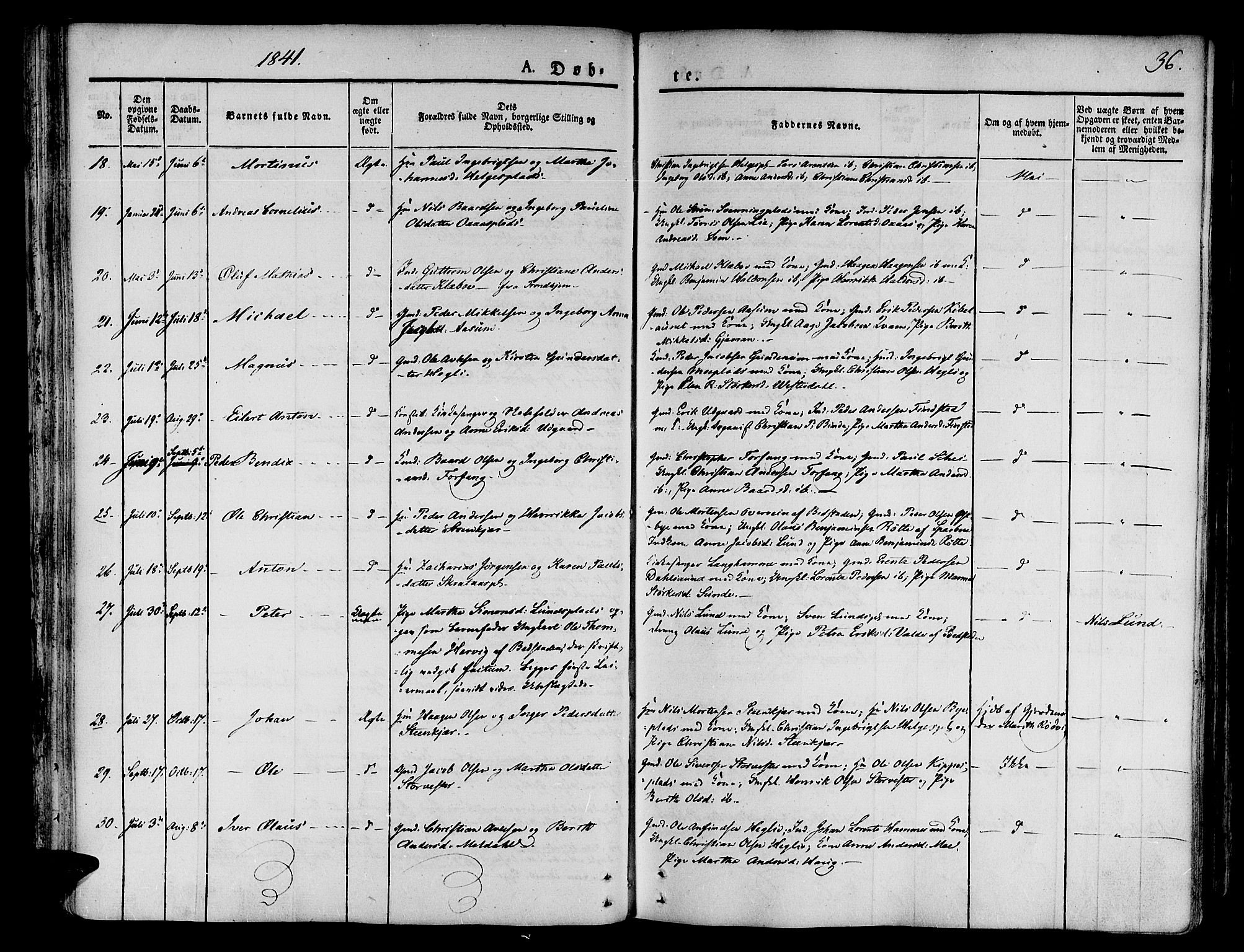 Ministerialprotokoller, klokkerbøker og fødselsregistre - Nord-Trøndelag, SAT/A-1458/746/L0445: Ministerialbok nr. 746A04, 1826-1846, s. 36