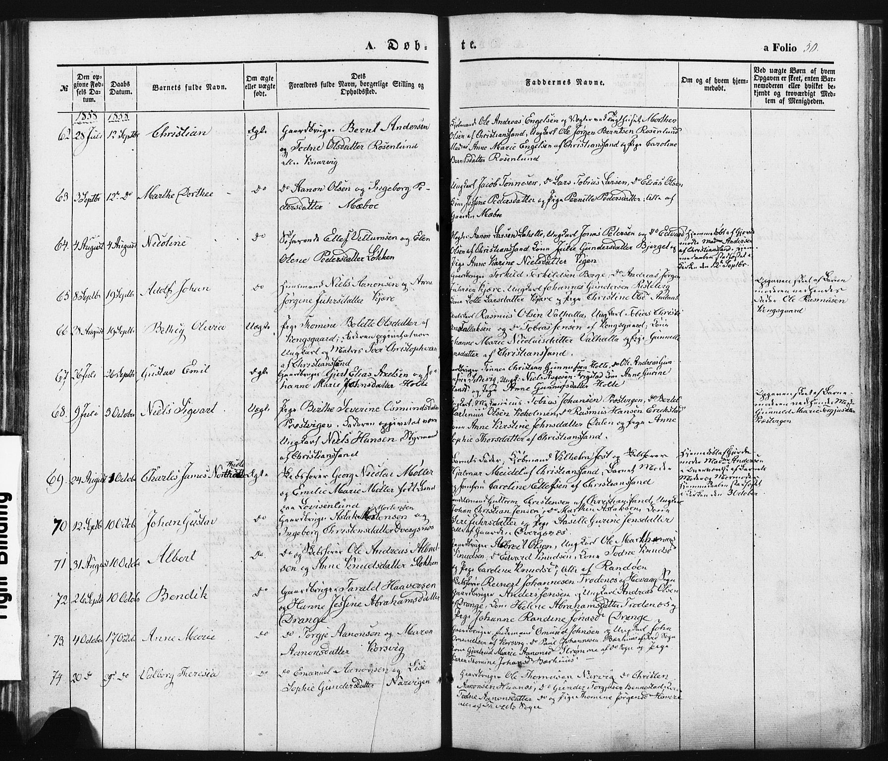 Oddernes sokneprestkontor, AV/SAK-1111-0033/F/Fa/Faa/L0007: Ministerialbok nr. A 7, 1851-1863, s. 50