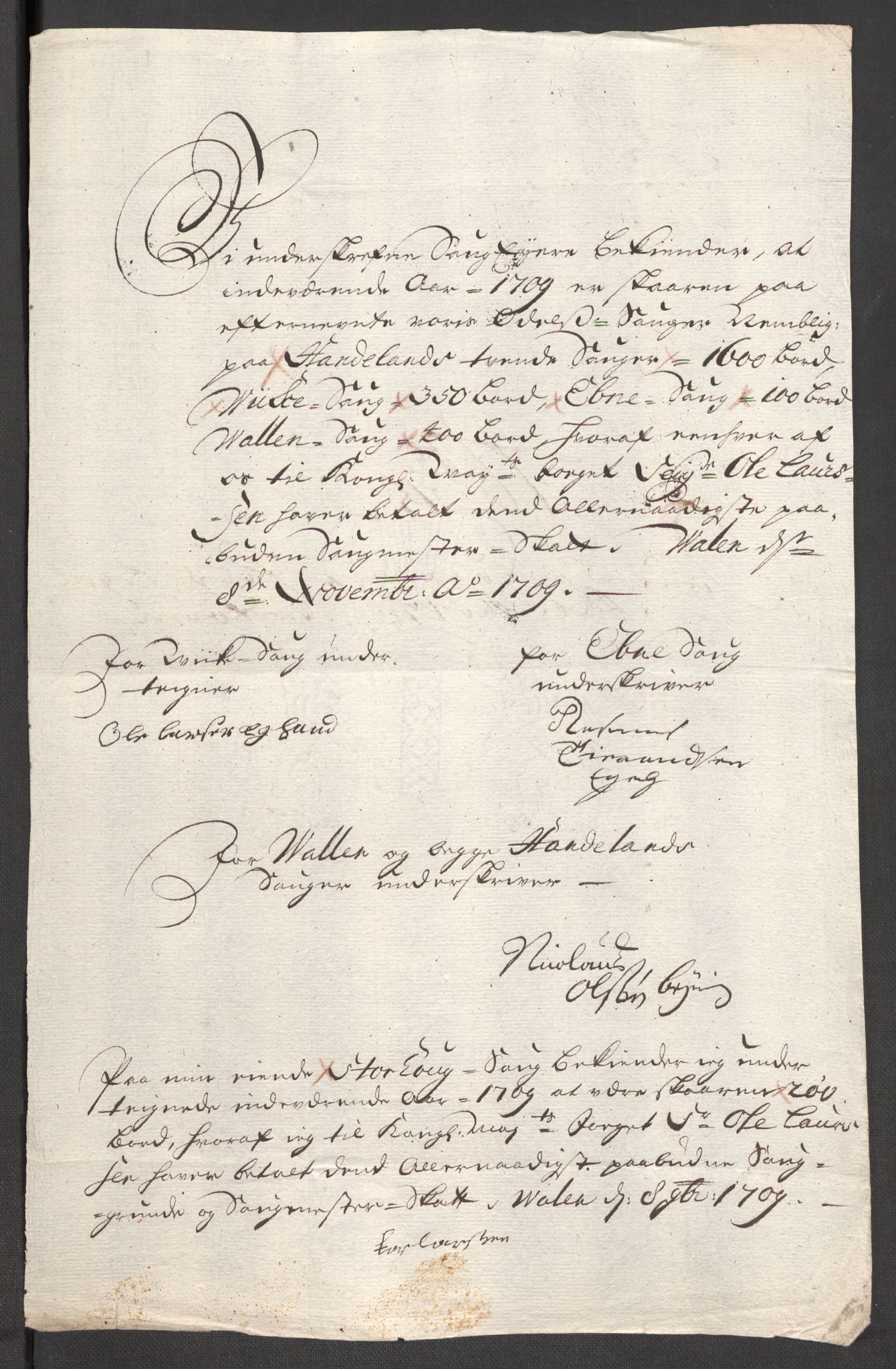 Rentekammeret inntil 1814, Reviderte regnskaper, Fogderegnskap, AV/RA-EA-4092/R48/L2986: Fogderegnskap Sunnhordland og Hardanger, 1709-1710, s. 145