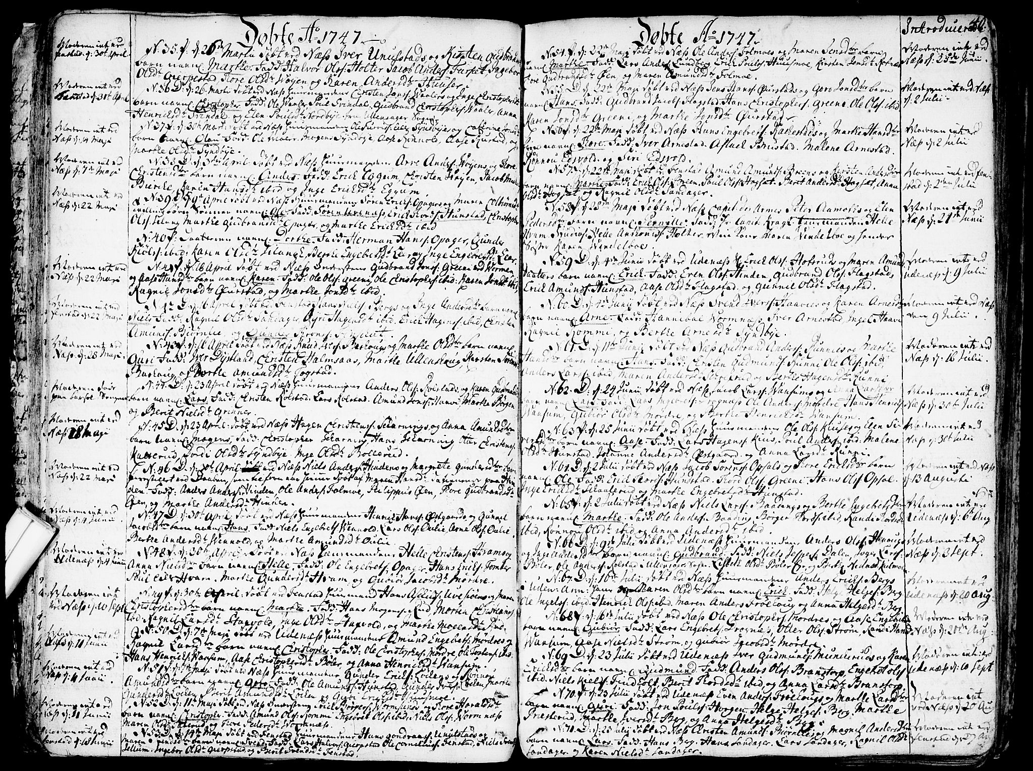 Nes prestekontor Kirkebøker, AV/SAO-A-10410/F/Fa/L0003: Ministerialbok nr. I 3, 1734-1781, s. 40