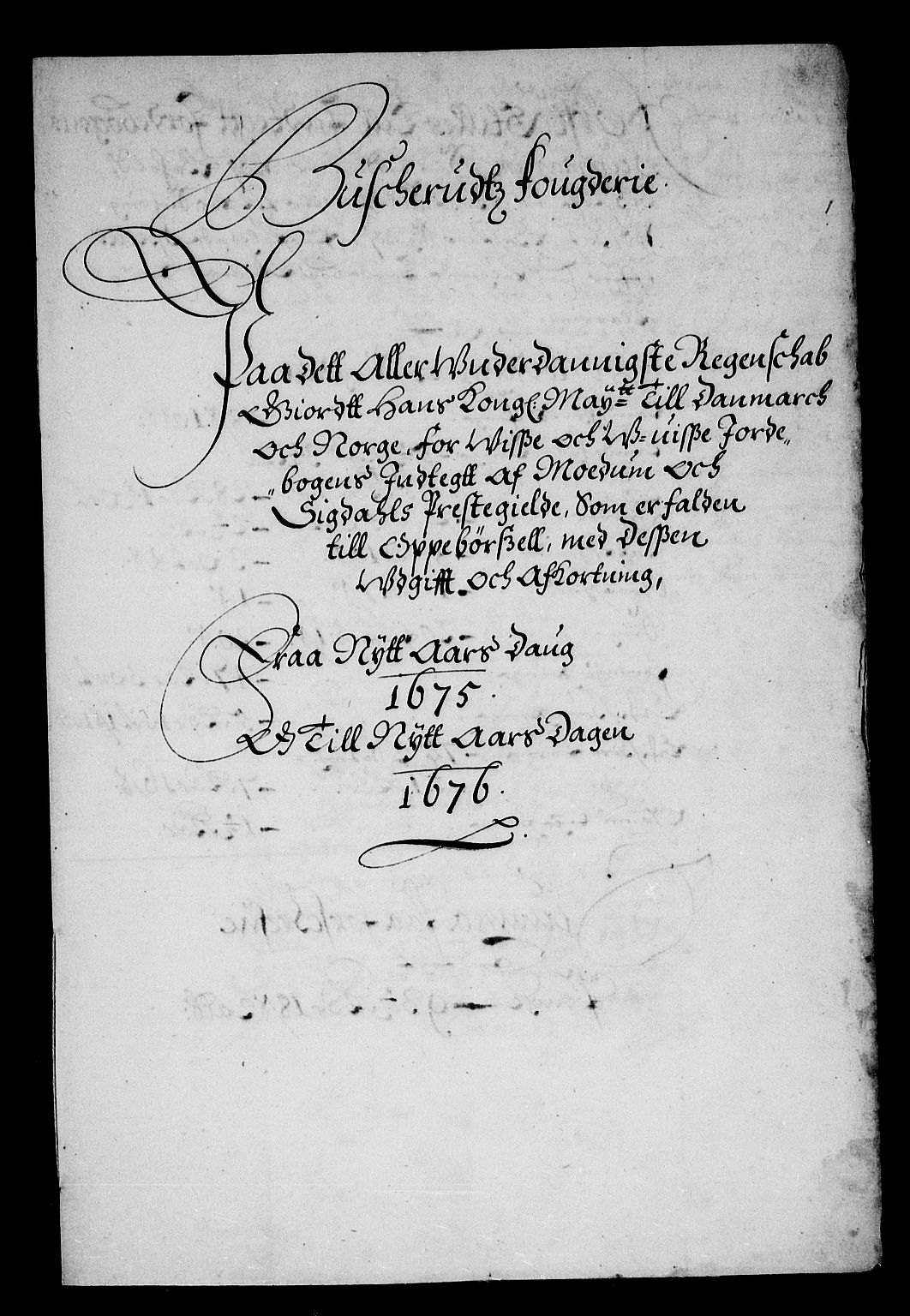 Rentekammeret inntil 1814, Reviderte regnskaper, Stiftamtstueregnskaper, Landkommissariatet på Akershus og Akershus stiftamt, AV/RA-EA-5869/R/Rb/L0104: Akershus stiftamt, 1675