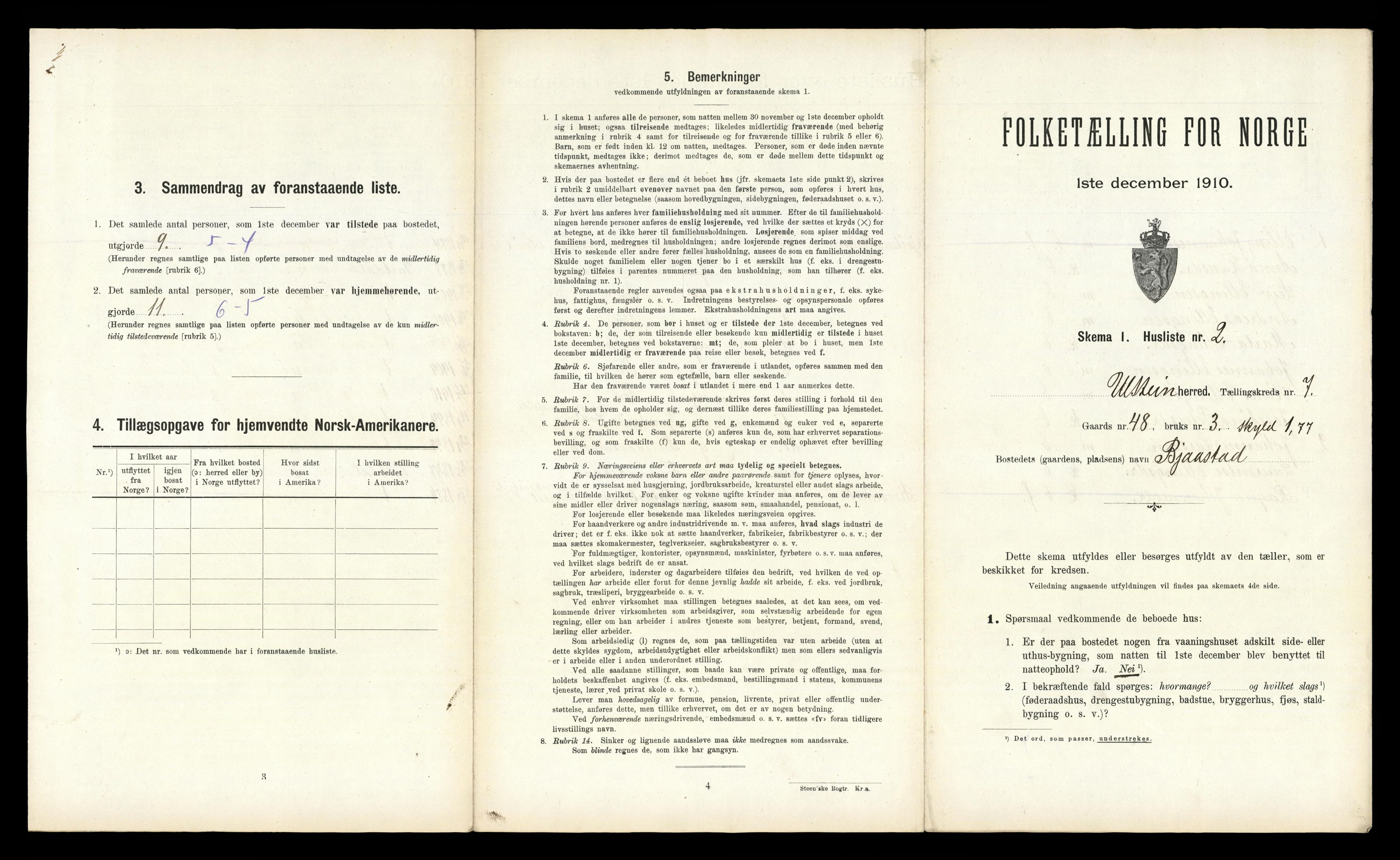 RA, Folketelling 1910 for 1516 Ulstein herred, 1910, s. 598