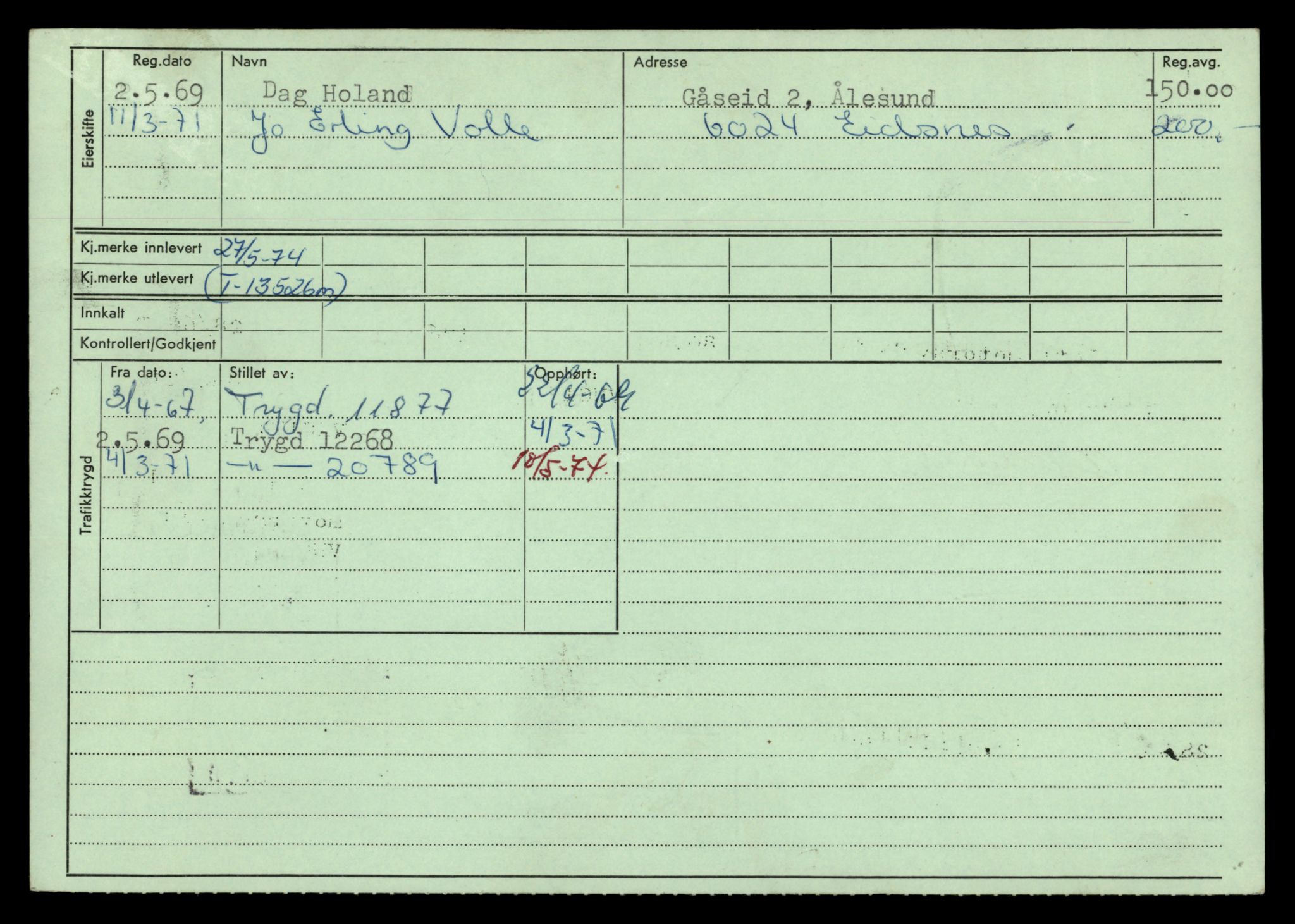Møre og Romsdal vegkontor - Ålesund trafikkstasjon, AV/SAT-A-4099/F/Fe/L0039: Registreringskort for kjøretøy T 13361 - T 13530, 1927-1998, s. 2886
