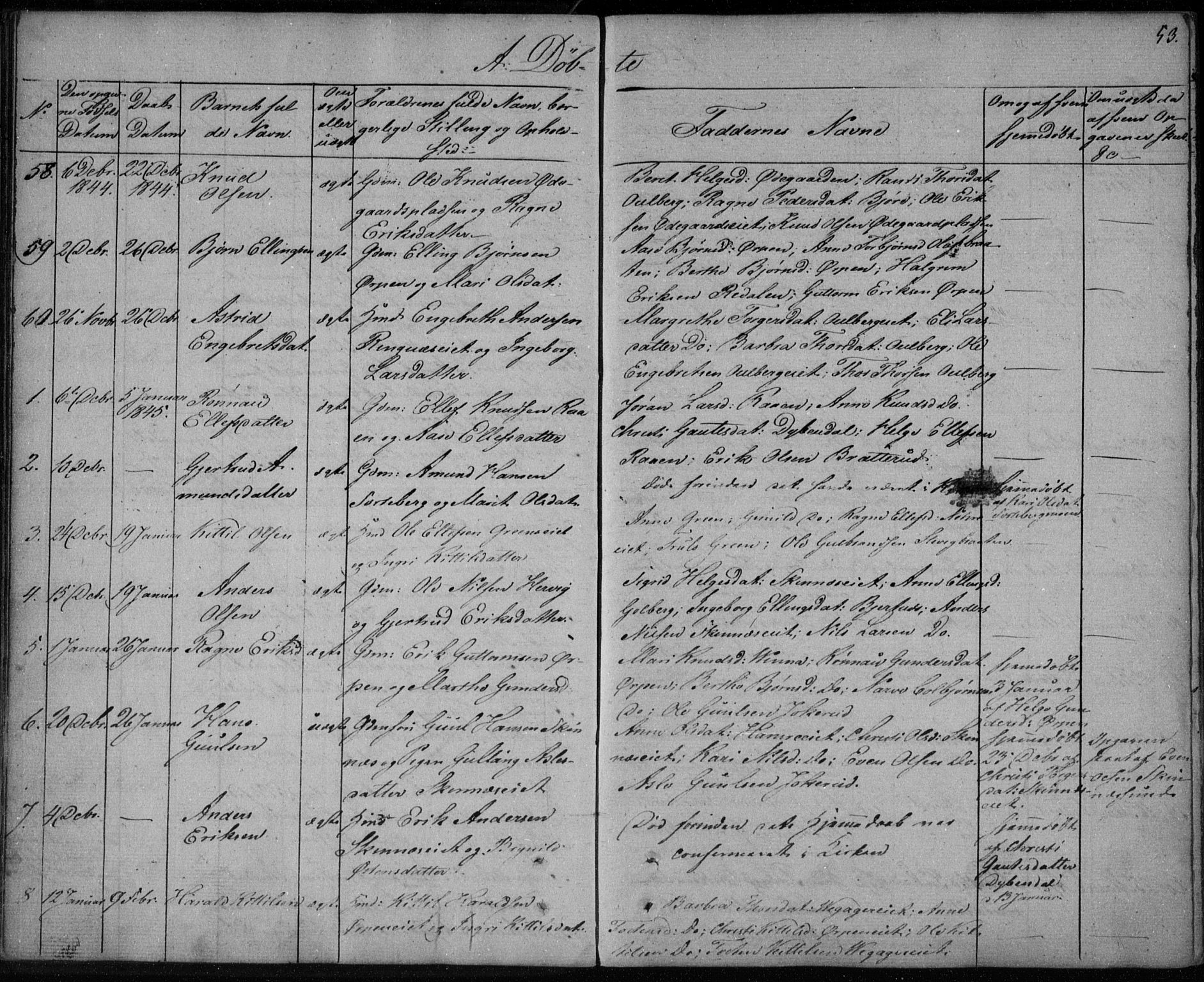 Krødsherad kirkebøker, SAKO/A-19/F/Fa/L0002: Ministerialbok nr. 2, 1829-1851, s. 53