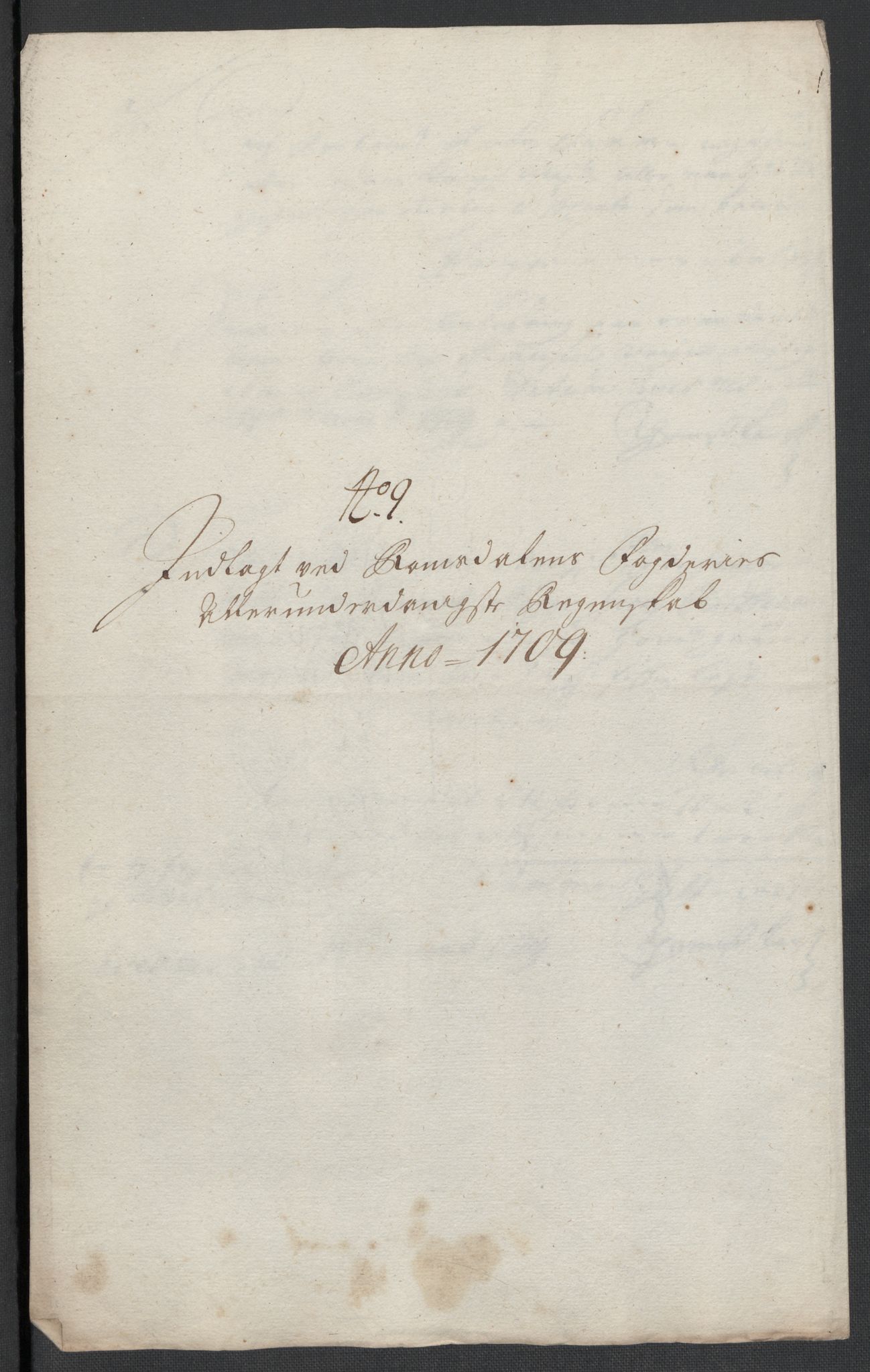 Rentekammeret inntil 1814, Reviderte regnskaper, Fogderegnskap, RA/EA-4092/R55/L3659: Fogderegnskap Romsdal, 1709-1710, s. 113