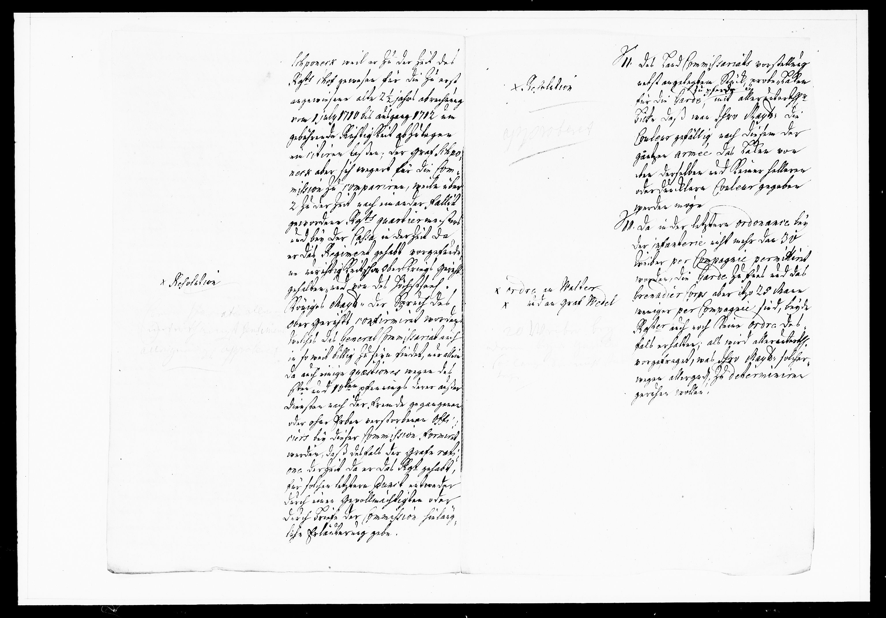 Krigskollegiet, Krigskancelliet, DRA/A-0006/-/1108-1113: Refererede sager, 1733, s. 111