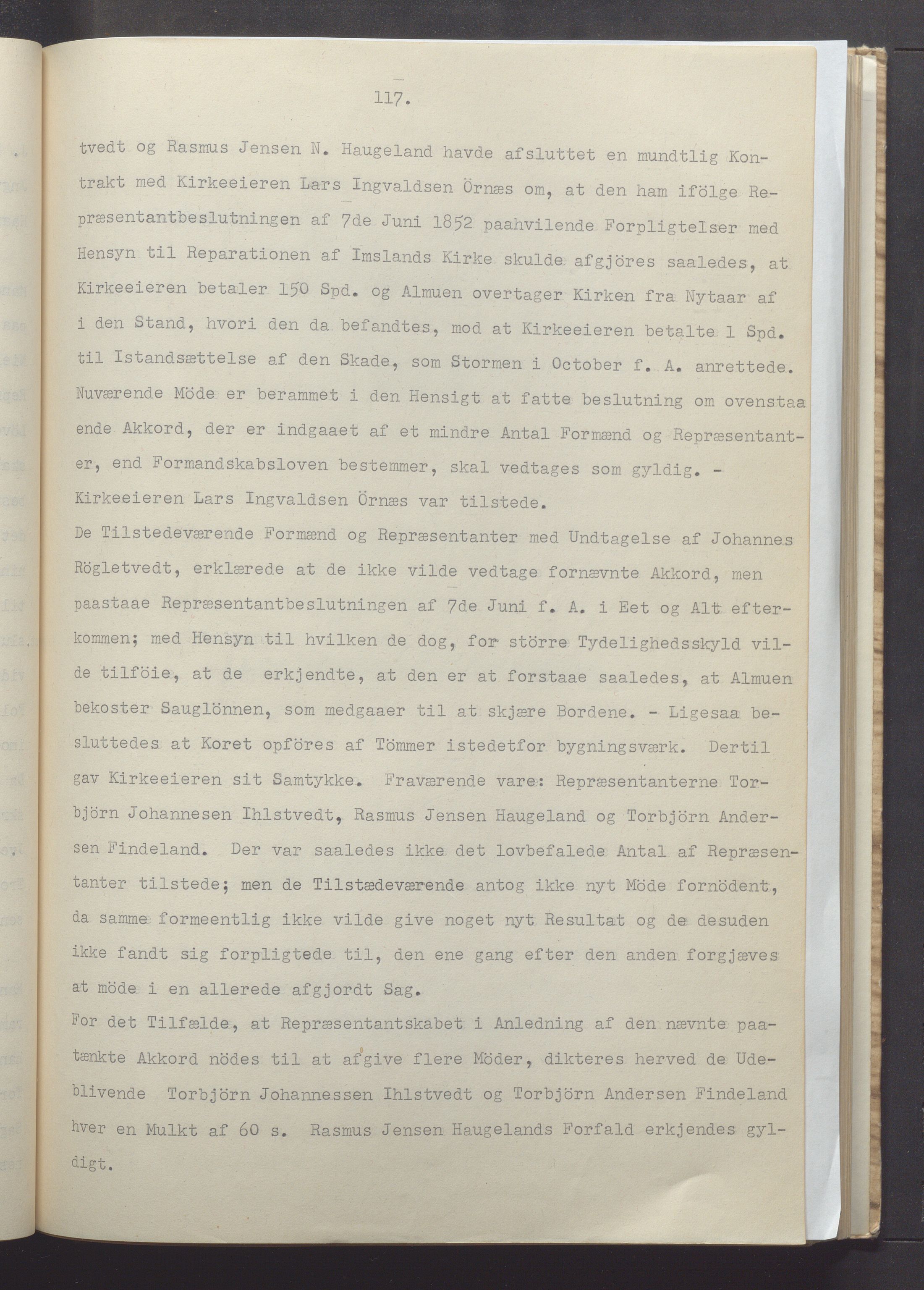 Vikedal kommune - Formannskapet, IKAR/K-100598/A/Ac/L0001: Avskrift av møtebok, 1837-1874, s. 117