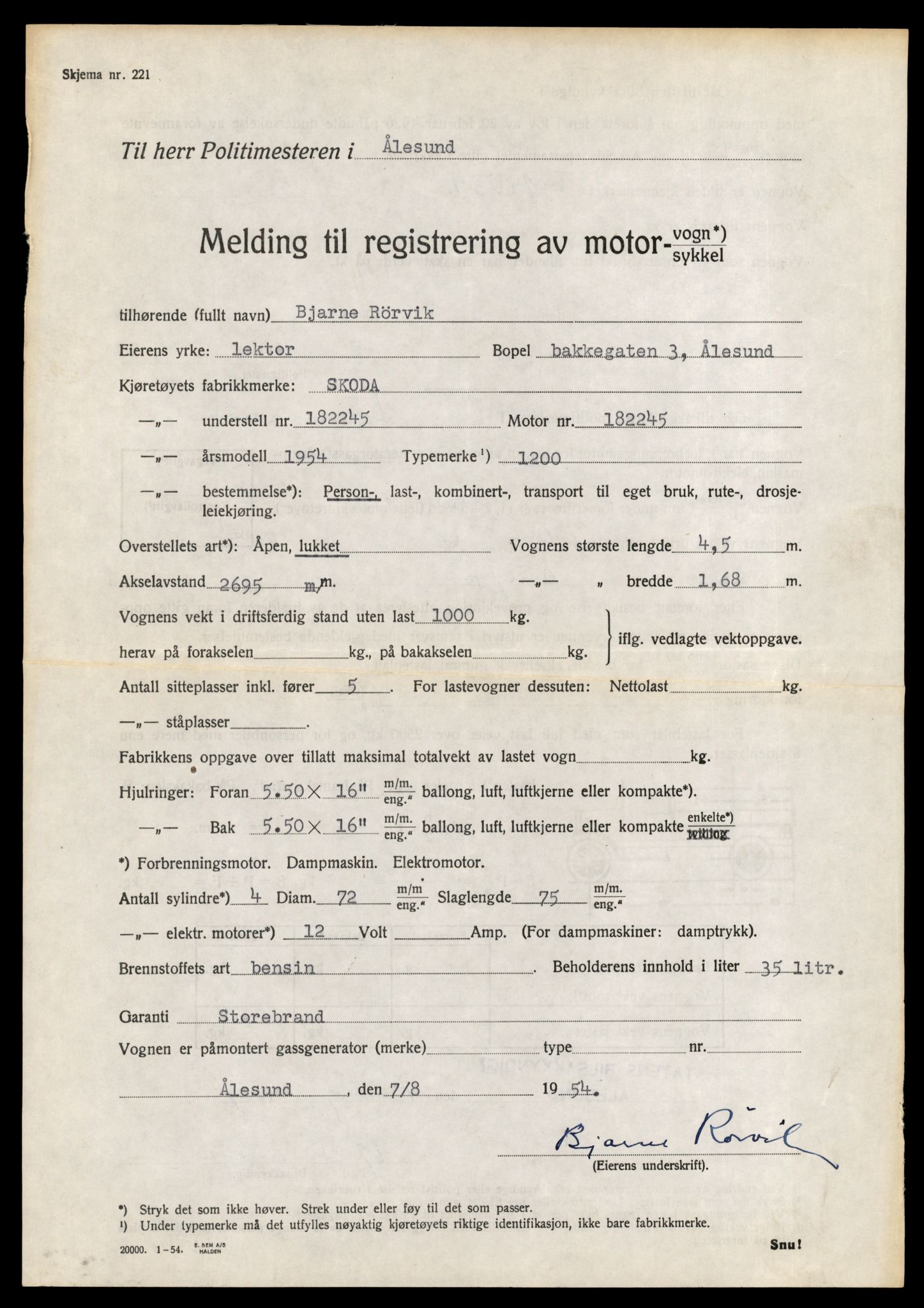 Møre og Romsdal vegkontor - Ålesund trafikkstasjon, AV/SAT-A-4099/F/Fe/L0046: Registreringskort for kjøretøy T 14445 - T 14579, 1927-1998