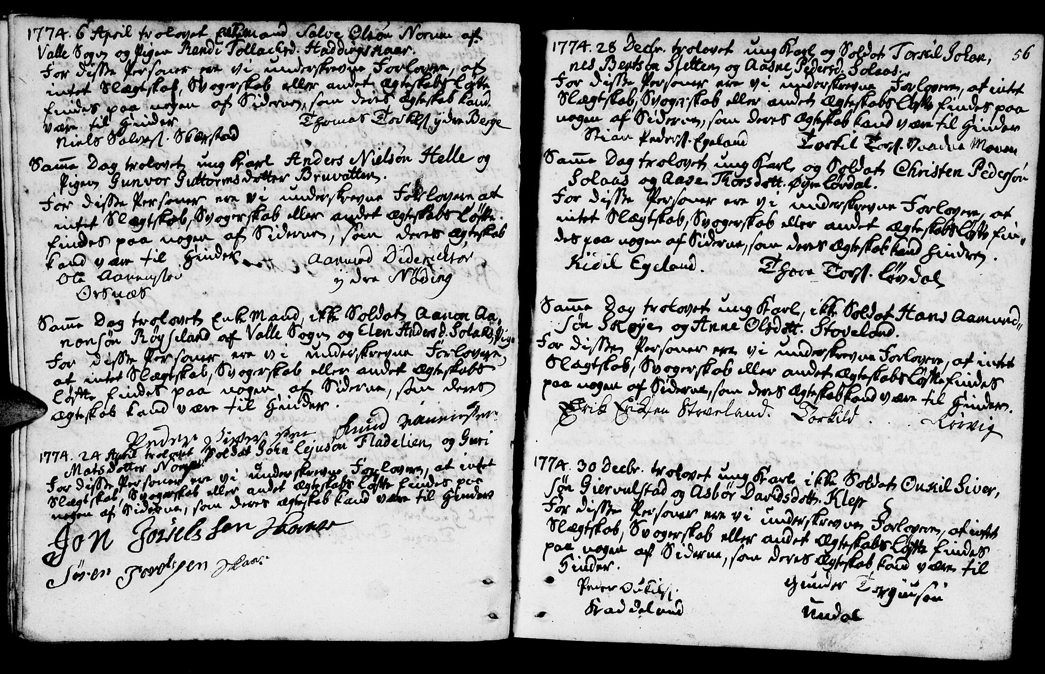 Mandal sokneprestkontor, AV/SAK-1111-0030/F/Fa/Fab/L0001: Ministerialbok nr. A 1, 1720-1793, s. 56