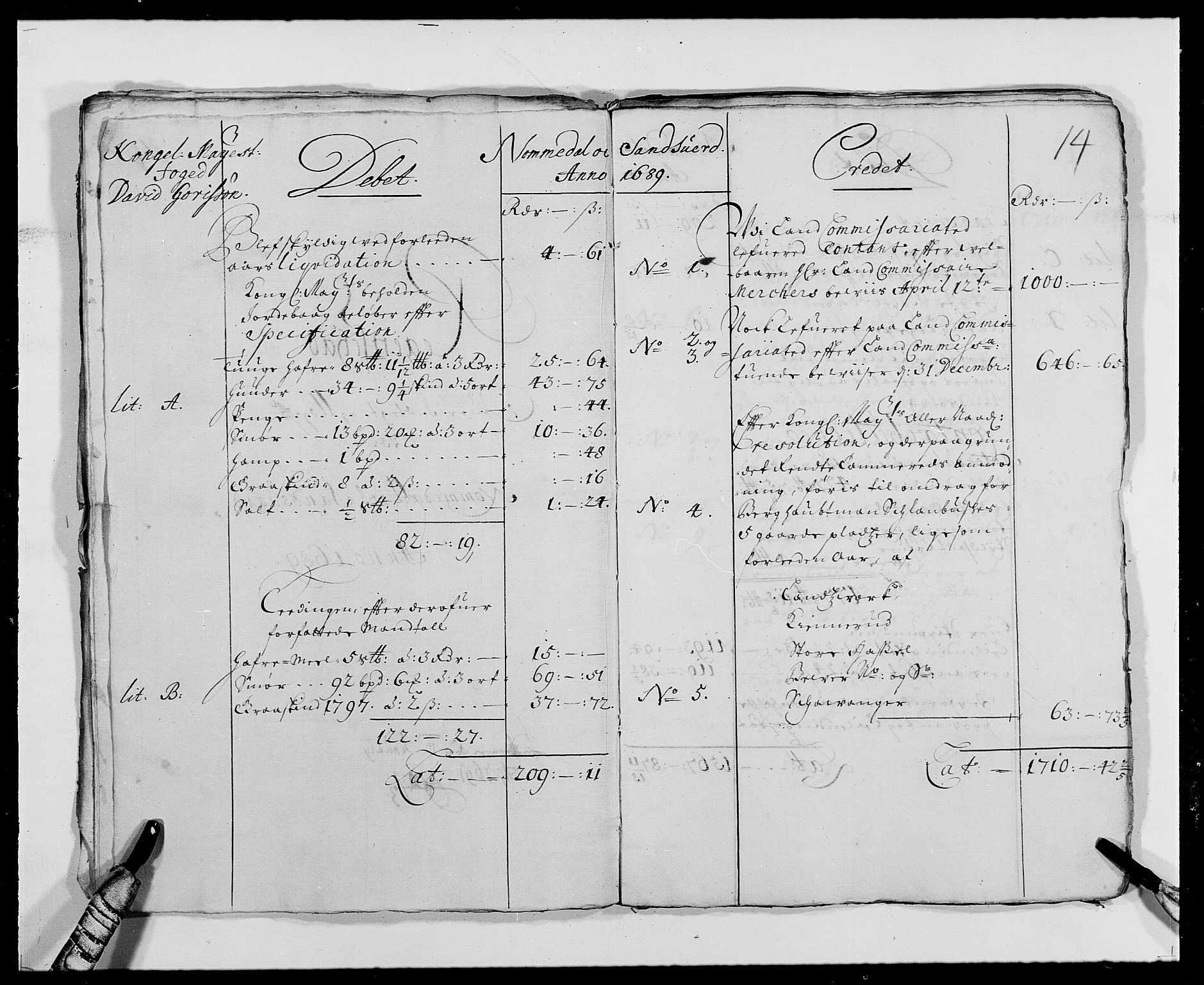 Rentekammeret inntil 1814, Reviderte regnskaper, Fogderegnskap, RA/EA-4092/R24/L1573: Fogderegnskap Numedal og Sandsvær, 1687-1691, s. 236