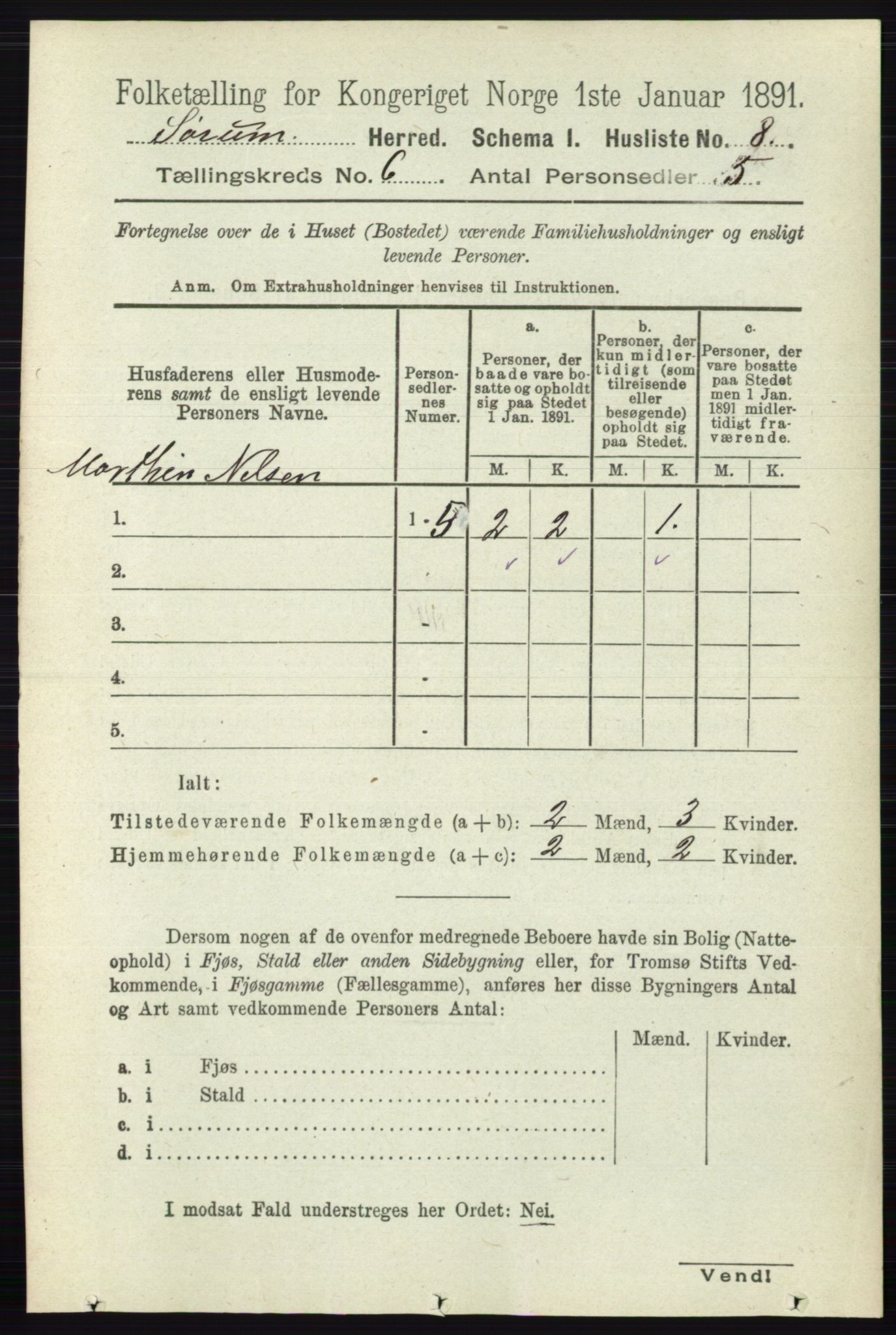 RA, Folketelling 1891 for 0226 Sørum herred, 1891, s. 2628