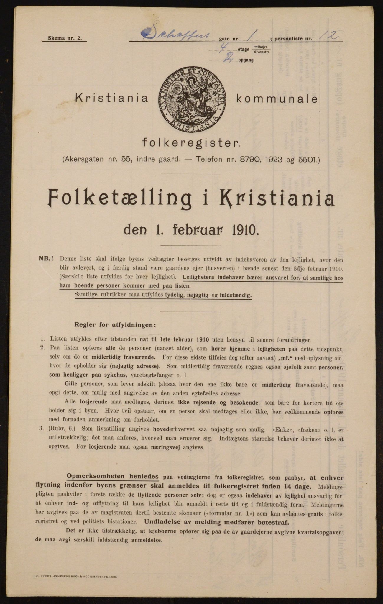 OBA, Kommunal folketelling 1.2.1910 for Kristiania, 1910, s. 88762