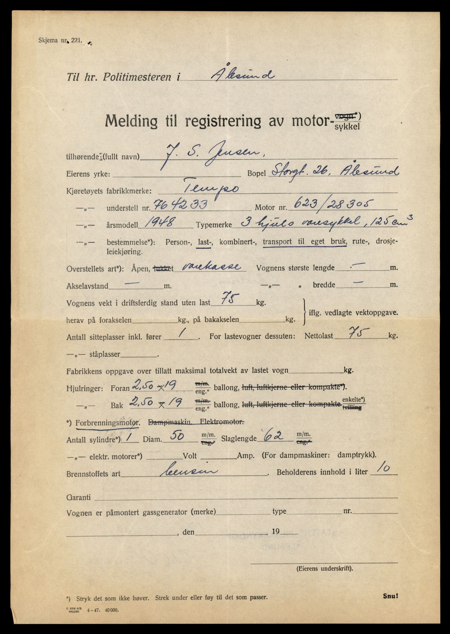 Møre og Romsdal vegkontor - Ålesund trafikkstasjon, AV/SAT-A-4099/F/Fe/L0029: Registreringskort for kjøretøy T 11430 - T 11619, 1927-1998, s. 1445