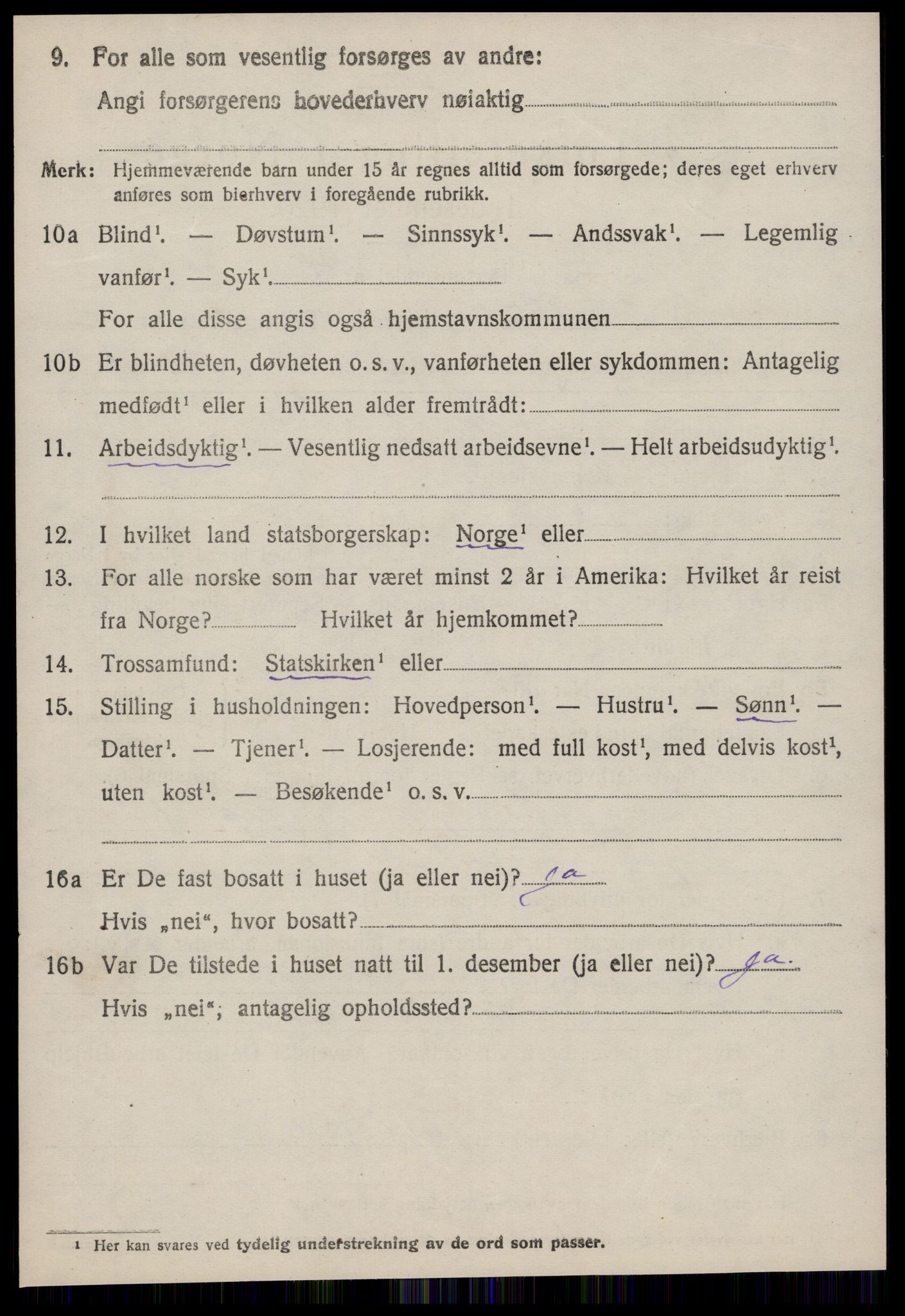 SAT, Folketelling 1920 for 1549 Bud herred, 1920, s. 1167
