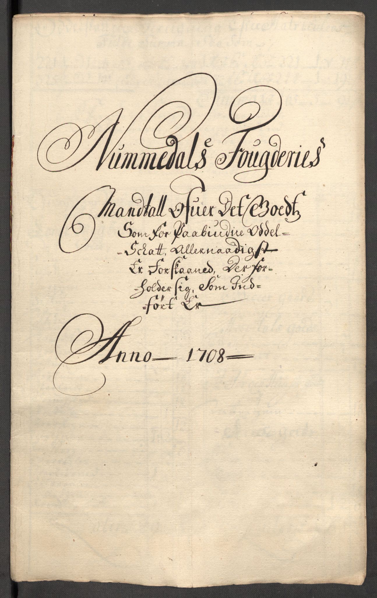 Rentekammeret inntil 1814, Reviderte regnskaper, Fogderegnskap, RA/EA-4092/R64/L4430: Fogderegnskap Namdal, 1707-1708, s. 391
