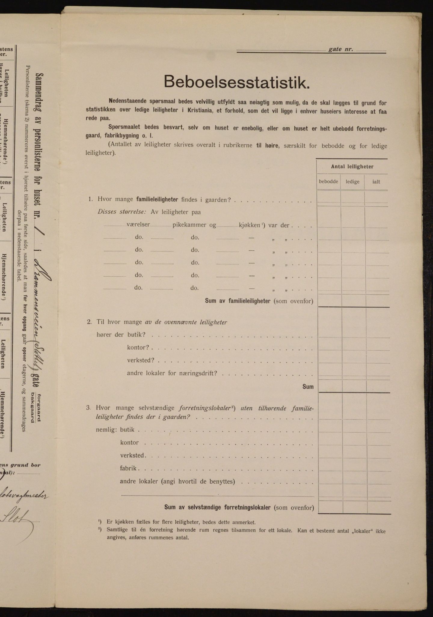 OBA, Kommunal folketelling 1.2.1912 for Kristiania, 1912, s. 16145