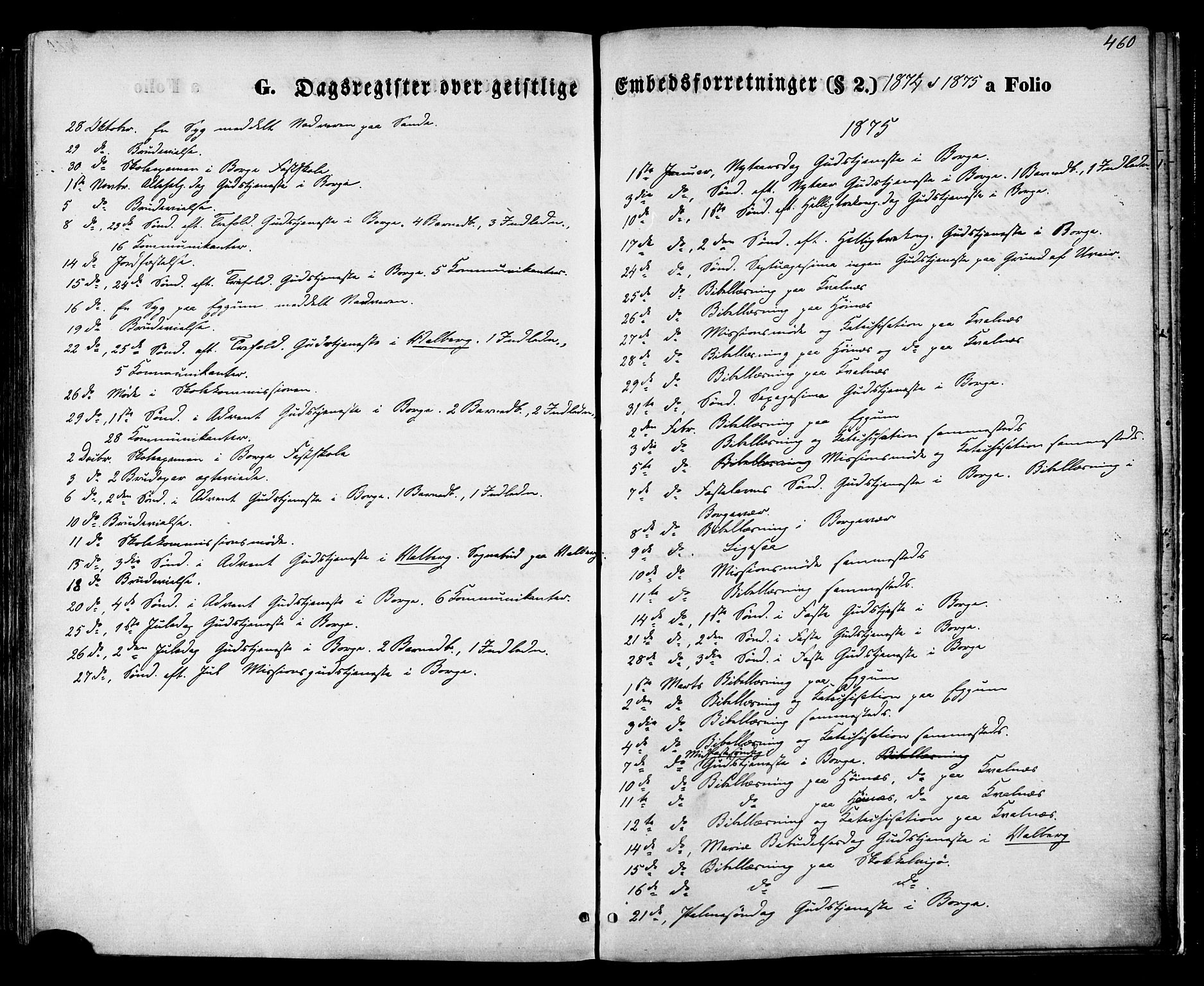 Ministerialprotokoller, klokkerbøker og fødselsregistre - Nordland, SAT/A-1459/880/L1132: Ministerialbok nr. 880A06, 1869-1887, s. 460