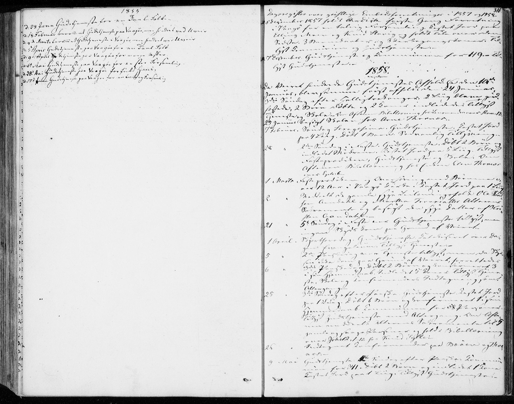 Ministerialprotokoller, klokkerbøker og fødselsregistre - Møre og Romsdal, AV/SAT-A-1454/565/L0748: Ministerialbok nr. 565A02, 1845-1872, s. 316
