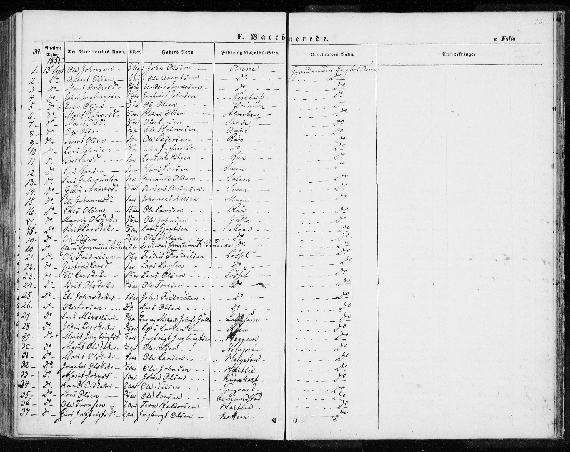 Ministerialprotokoller, klokkerbøker og fødselsregistre - Møre og Romsdal, AV/SAT-A-1454/595/L1043: Ministerialbok nr. 595A05, 1843-1851, s. 260