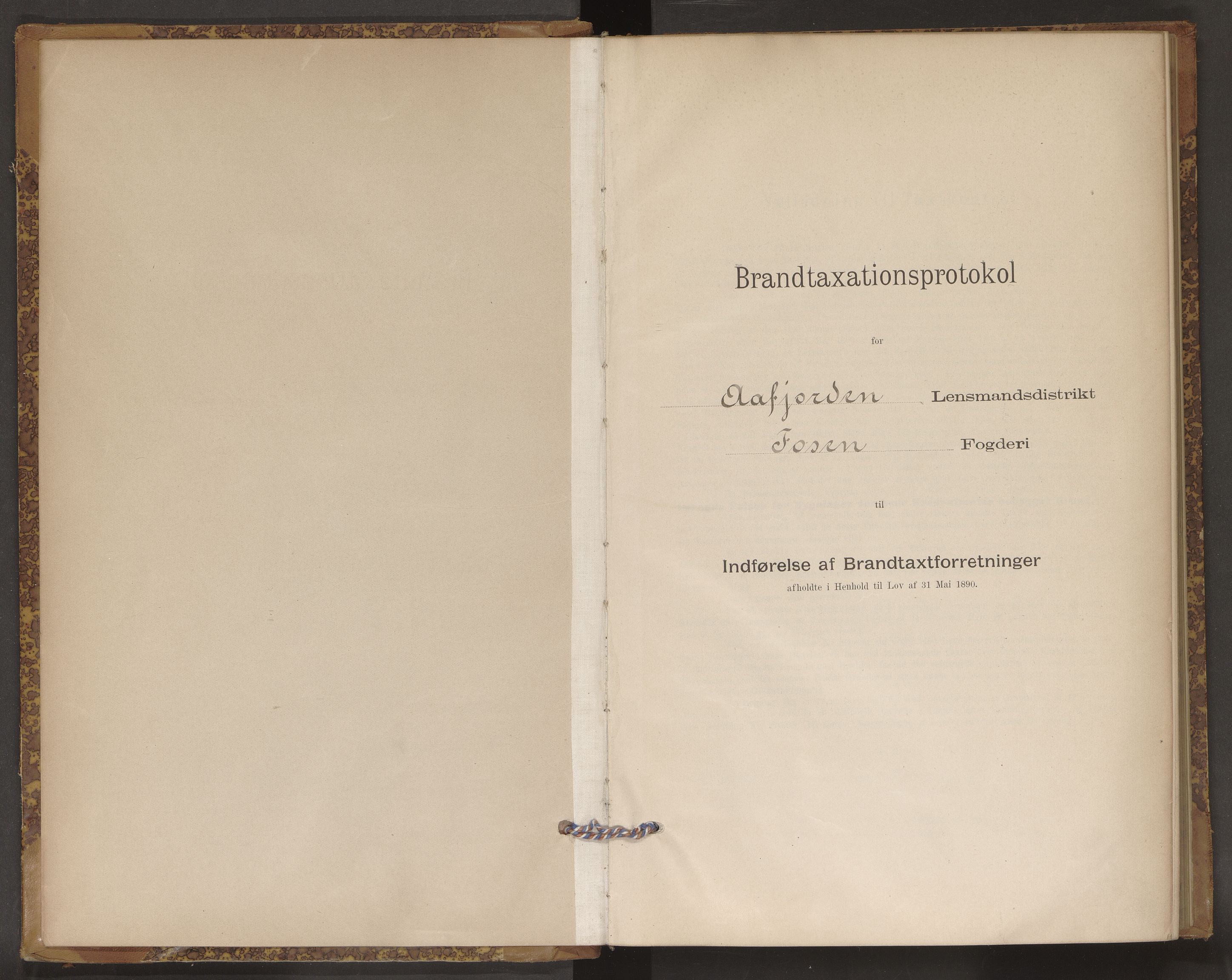 Norges Brannkasse Åfjord, AV/SAT-A-5526/Fa/L0003: Branntakstprotokoll, 1897-1932