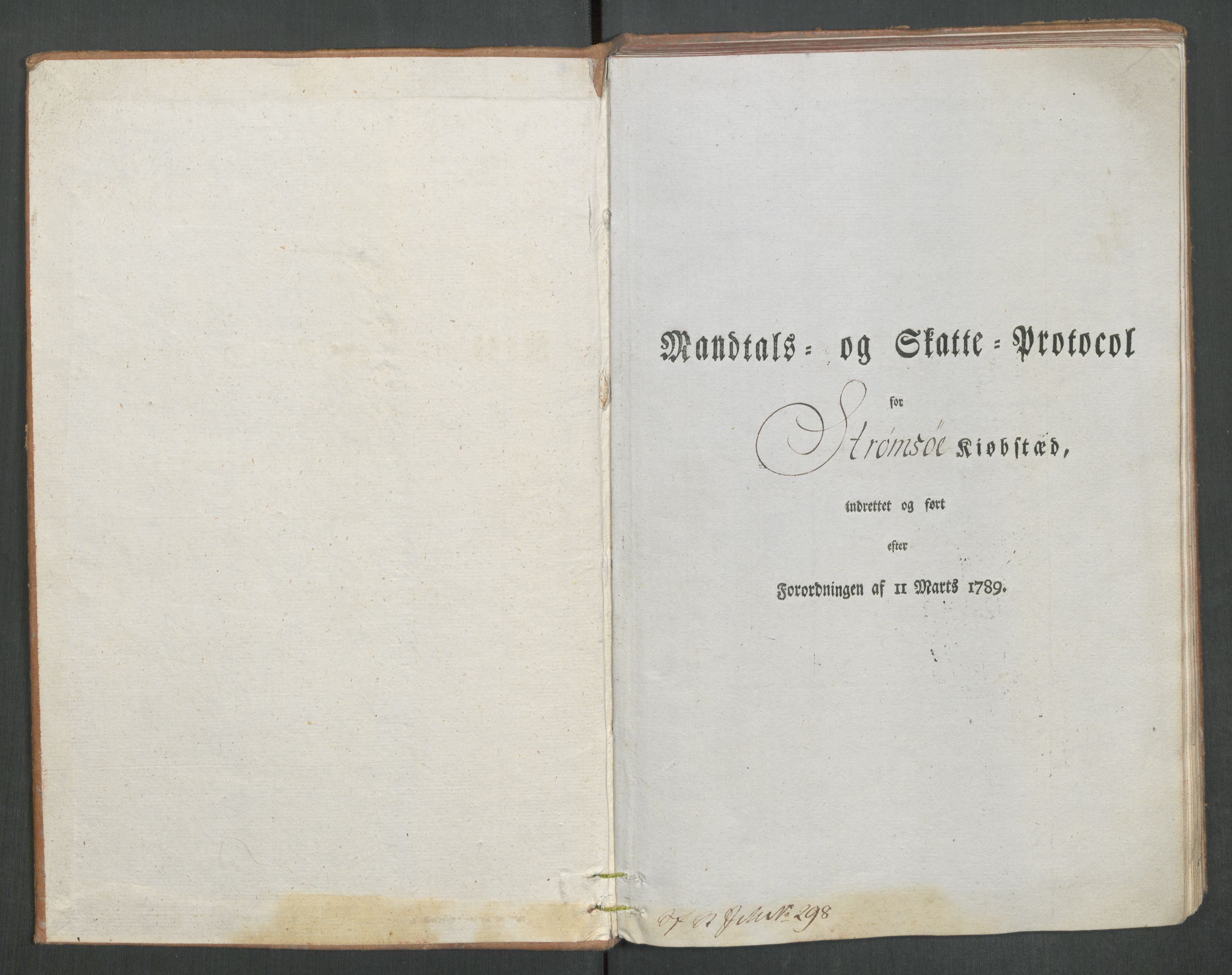 Rentekammeret inntil 1814, Reviderte regnskaper, Mindre regnskaper, AV/RA-EA-4068/Rf/Rfe/L0047: Strinda og Selbu fogderi. Strømsø, 1789, s. 276