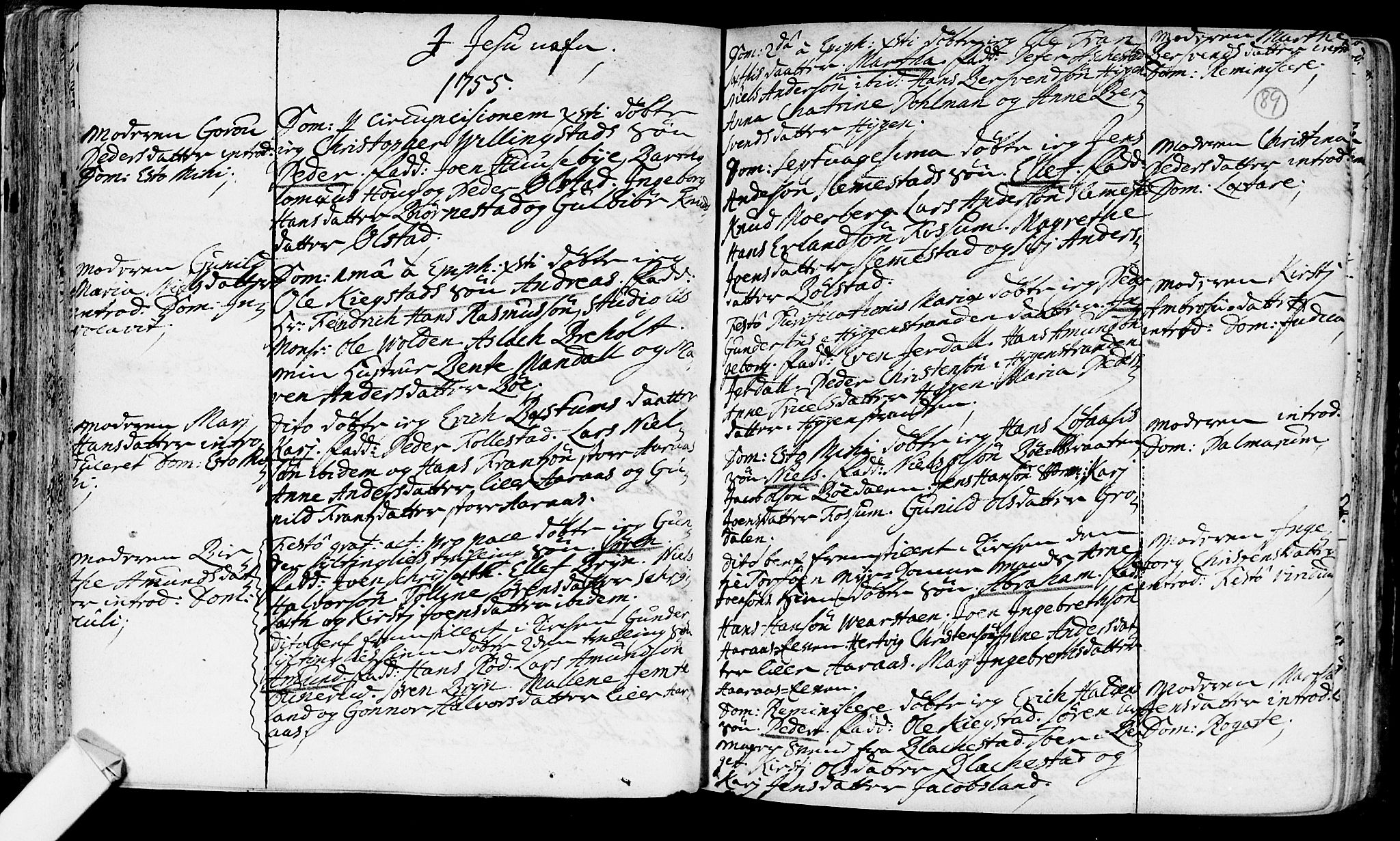 Røyken kirkebøker, SAKO/A-241/F/Fa/L0002: Ministerialbok nr. 2, 1731-1782, s. 89