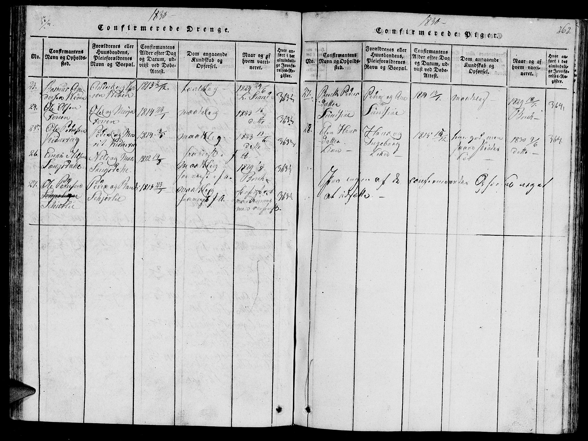 Ministerialprotokoller, klokkerbøker og fødselsregistre - Sør-Trøndelag, AV/SAT-A-1456/630/L0491: Ministerialbok nr. 630A04, 1818-1830, s. 262