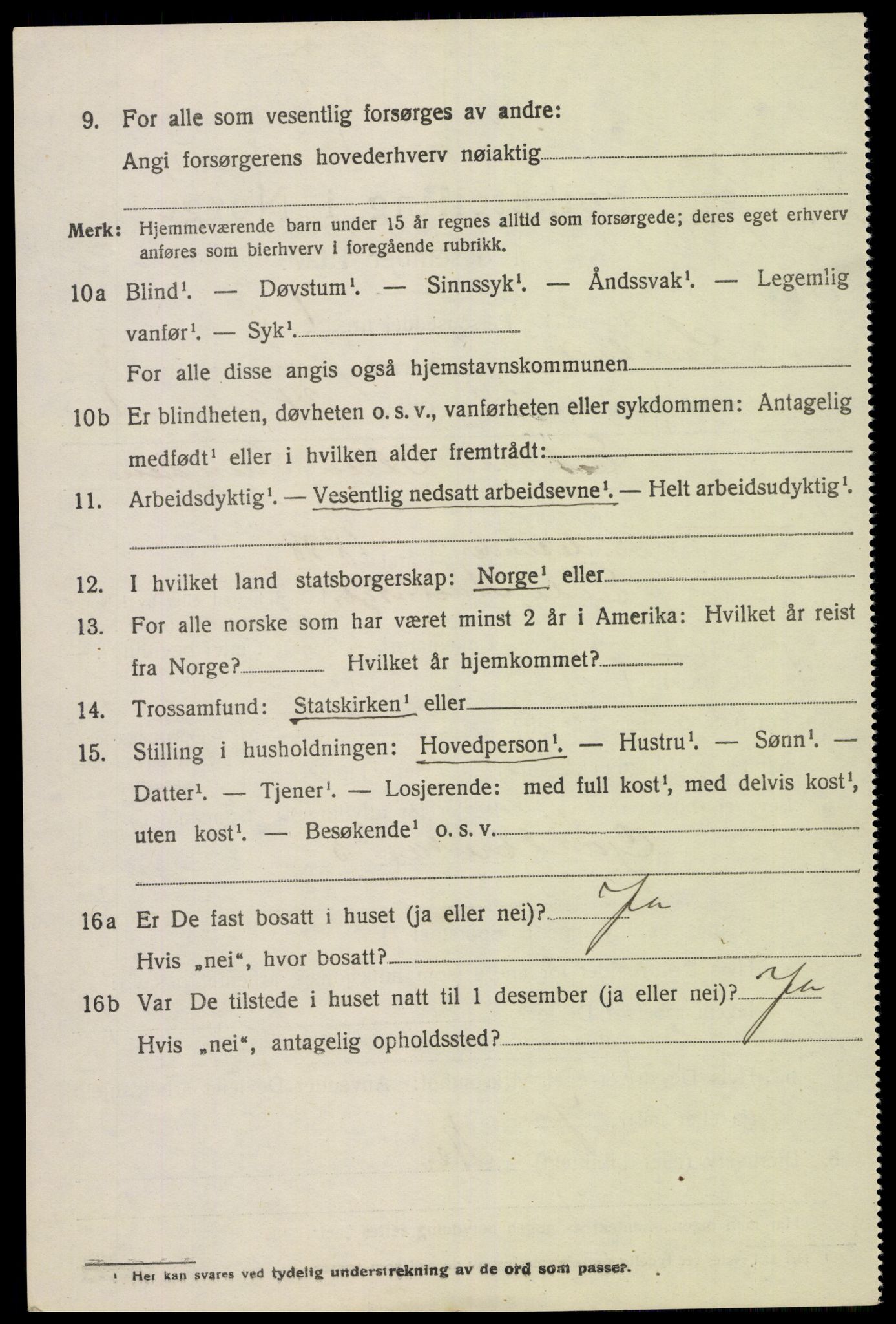 SAK, Folketelling 1920 for 0924 Landvik herred, 1920, s. 3409