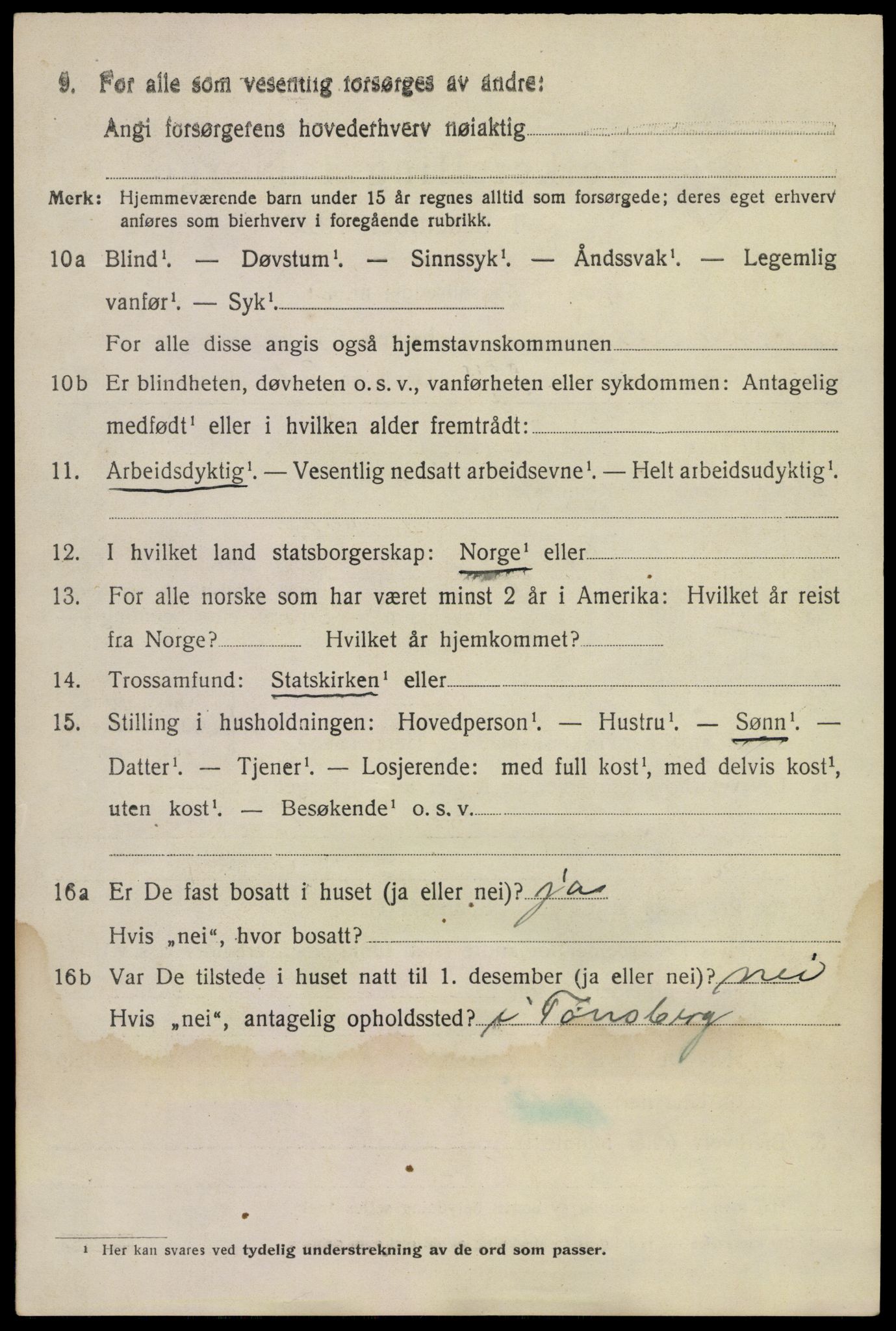 SAKO, Folketelling 1920 for 0722 Nøtterøy herred, 1920, s. 9456