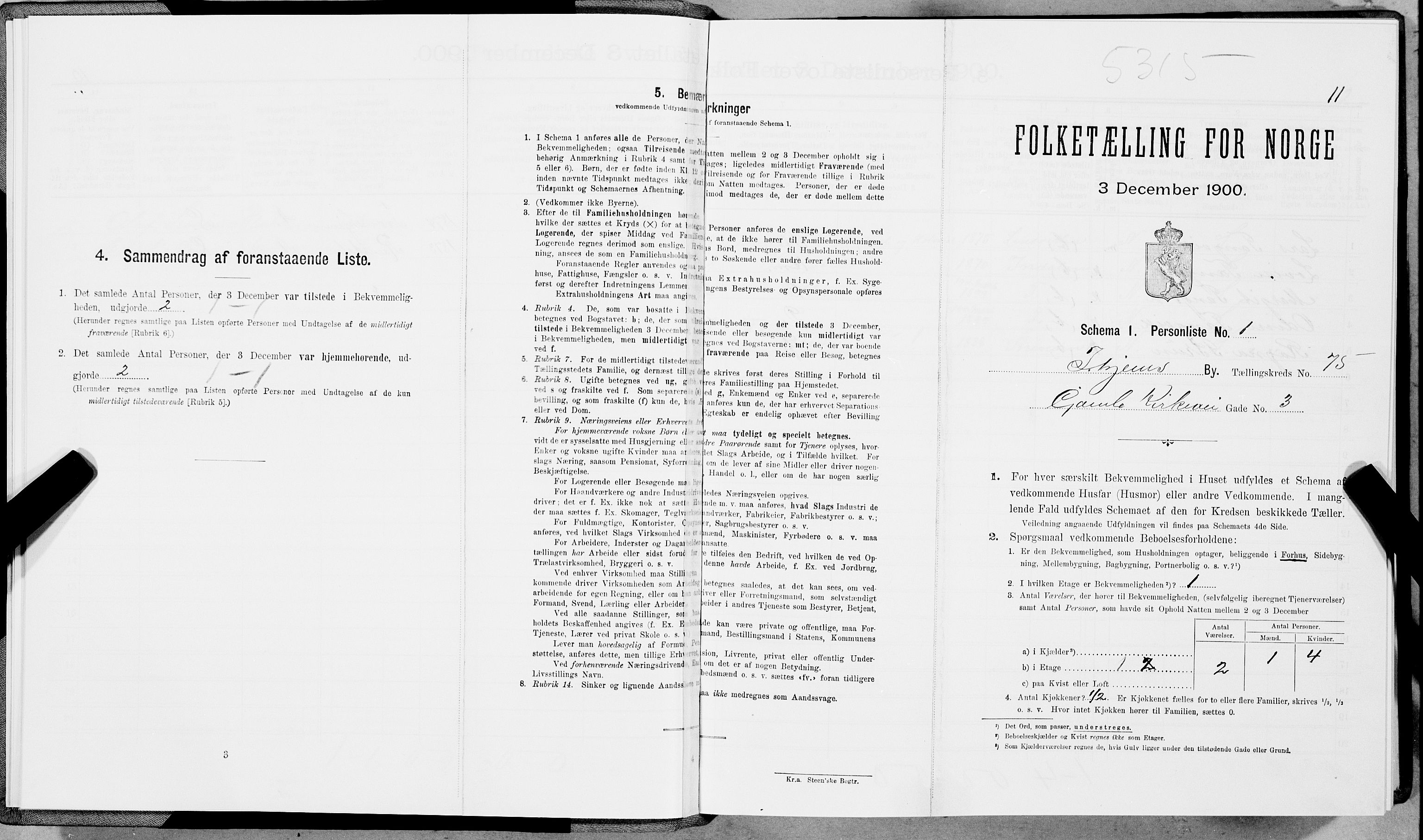 SAT, Folketelling 1900 for 1601 Trondheim kjøpstad, 1900, s. 14868