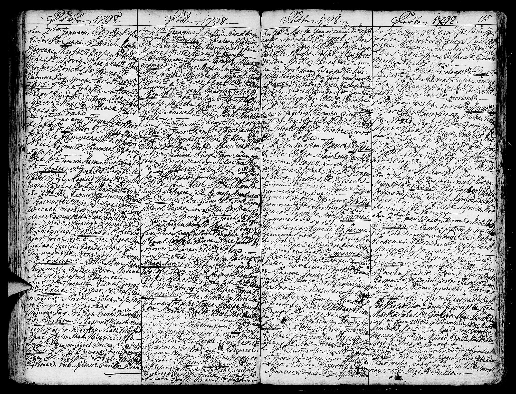 Eid sokneprestembete, AV/SAB-A-82301/H/Haa/Haaa/L0003: Ministerialbok nr. A 3, 1770-1805, s. 115