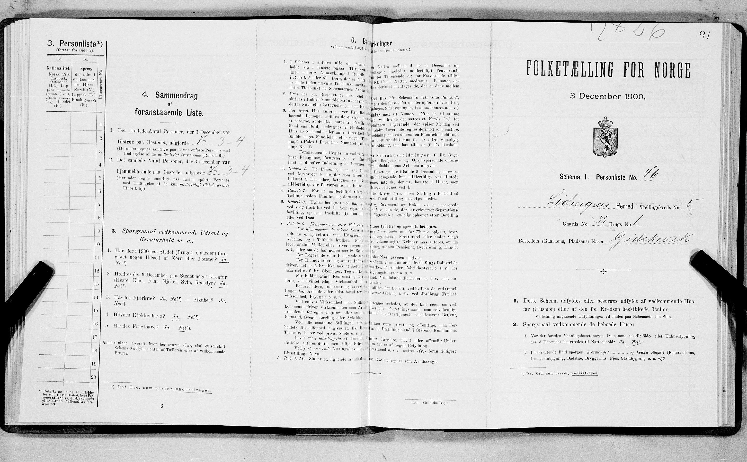SAT, Folketelling 1900 for 1851 Lødingen herred, 1900, s. 569