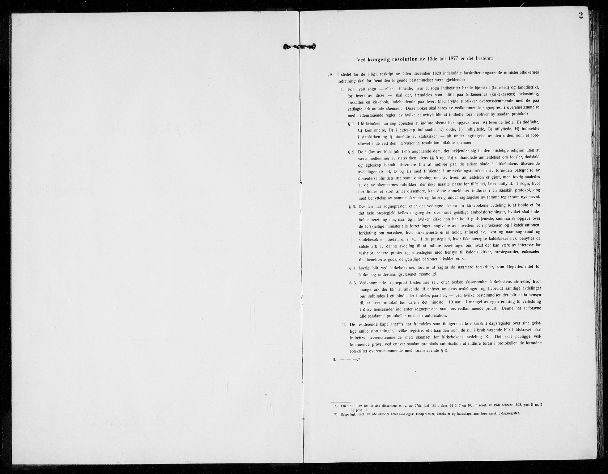 Rennesøy sokneprestkontor, SAST/A -101827/H/Ha/Hab/L0014: Klokkerbok nr. B 13, 1918-1937, s. 2