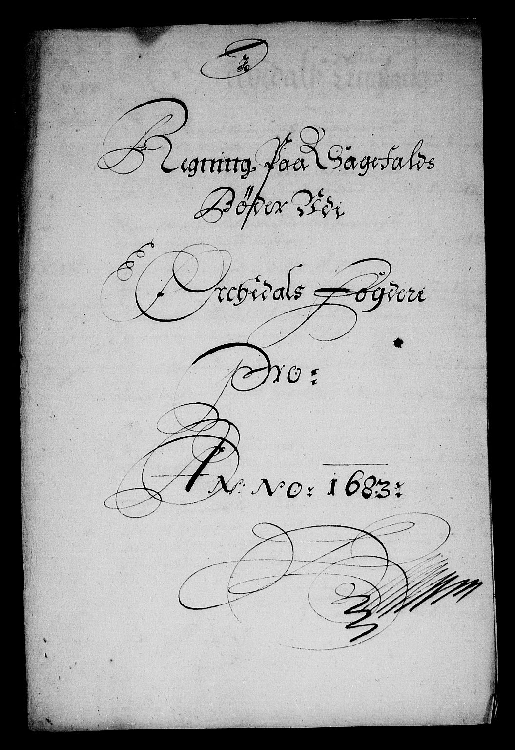 Rentekammeret inntil 1814, Reviderte regnskaper, Stiftamtstueregnskaper, Trondheim stiftamt og Nordland amt, AV/RA-EA-6044/R/Rg/L0072: Trondheim stiftamt og Nordland amt, 1683