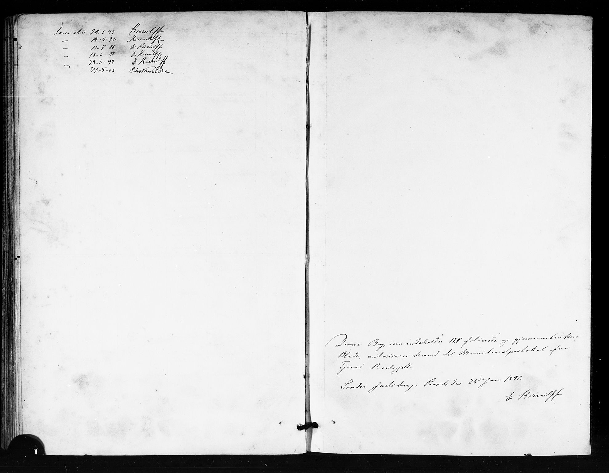 Tjøme kirkebøker, AV/SAKO-A-328/F/Fa/L0003: Ministerialbok nr. I 3, 1891-1900