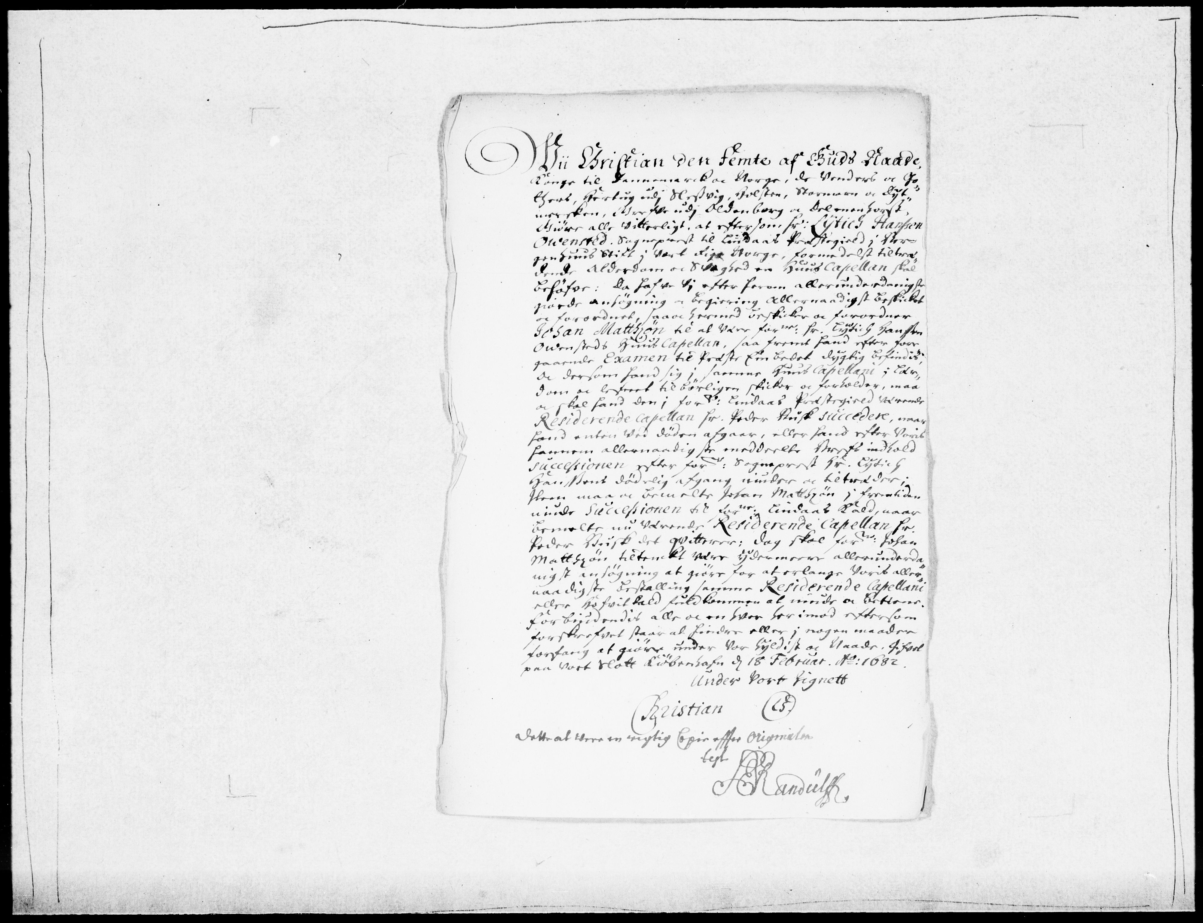 Danske Kanselli 1572-1799, AV/RA-EA-3023/F/Fc/Fcc/Fcca/L0042: Norske innlegg 1572-1799, 1688-1689, s. 58