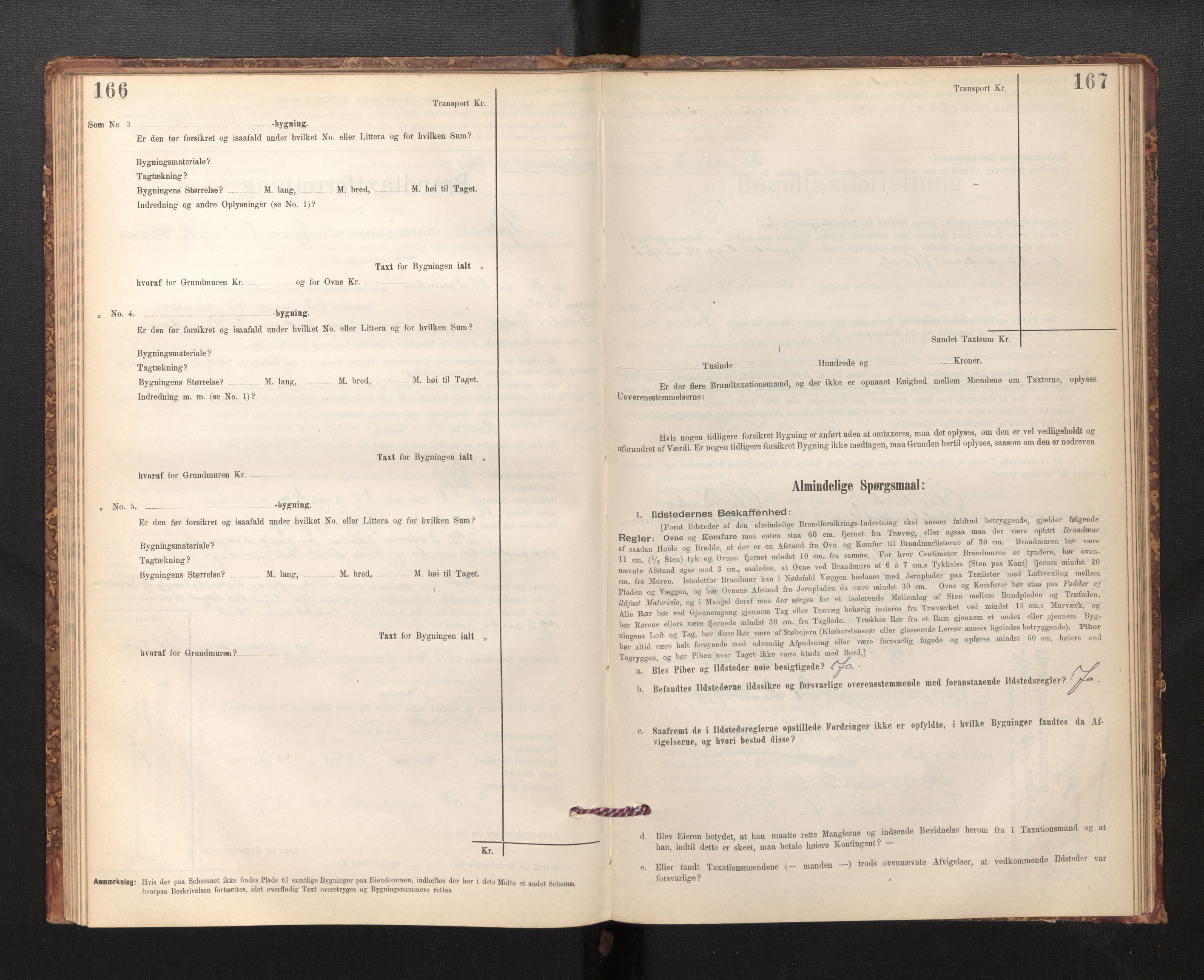 Lensmannen i Fjaler, AV/SAB-A-27201/0012/L0006: Branntakstprotokoll, skjematakst, 1895-1937, s. 166-167