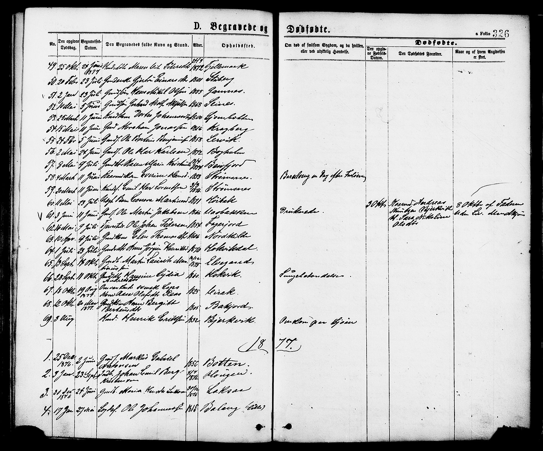Ministerialprotokoller, klokkerbøker og fødselsregistre - Nordland, AV/SAT-A-1459/863/L0897: Ministerialbok nr. 863A09, 1872-1886, s. 326
